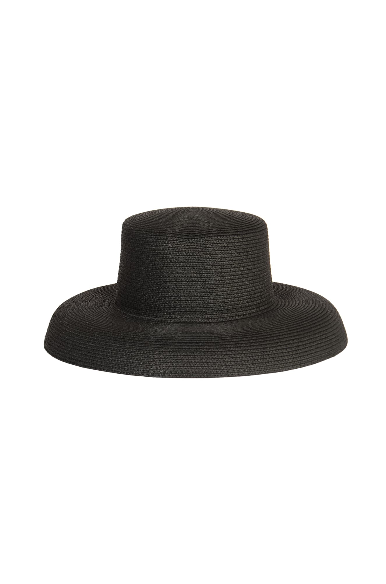 Shop Weili Zheng Cloche Rafia Hat In Black