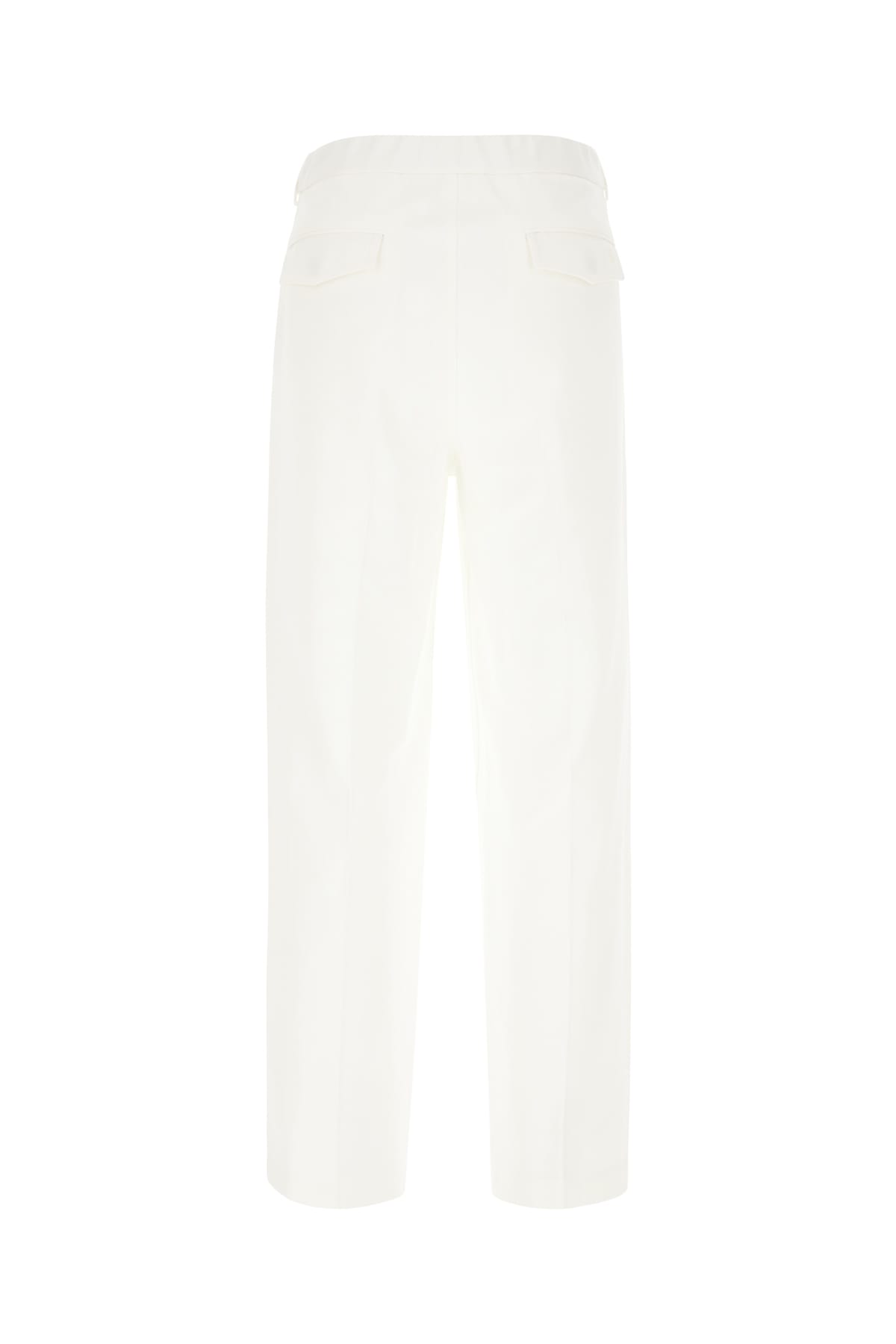 Shop Gucci White Cotton Pants In Bianco