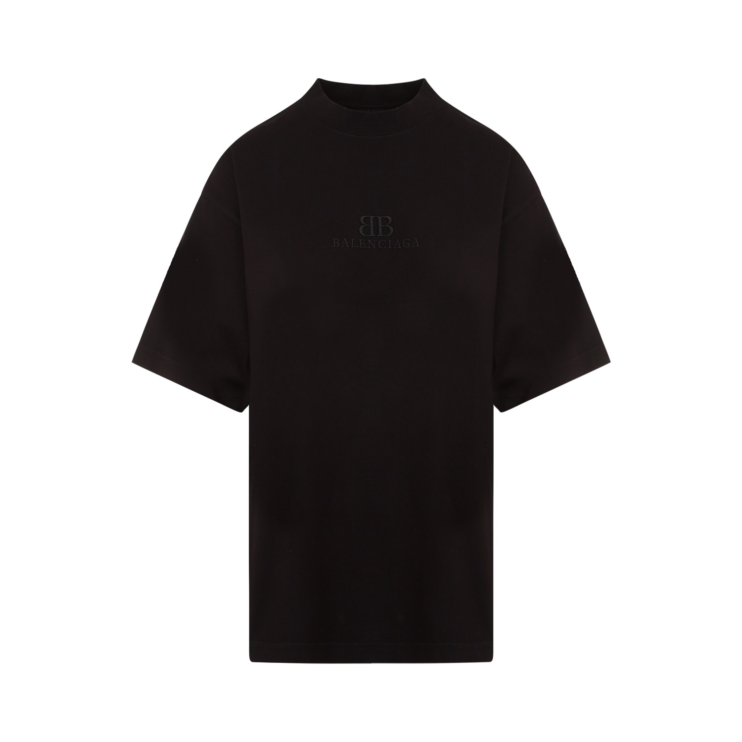 Shop Balenciaga Medium Fit T-shirt In Washed Black