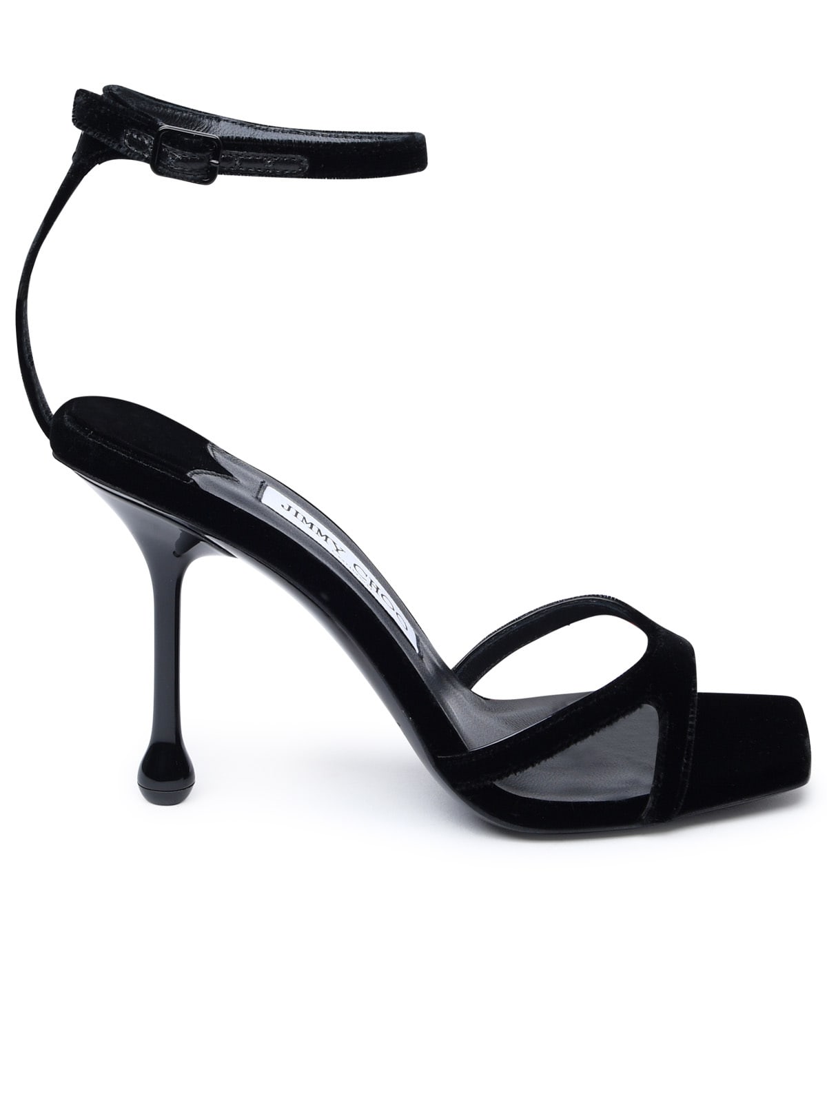 Black Velvet Sandals