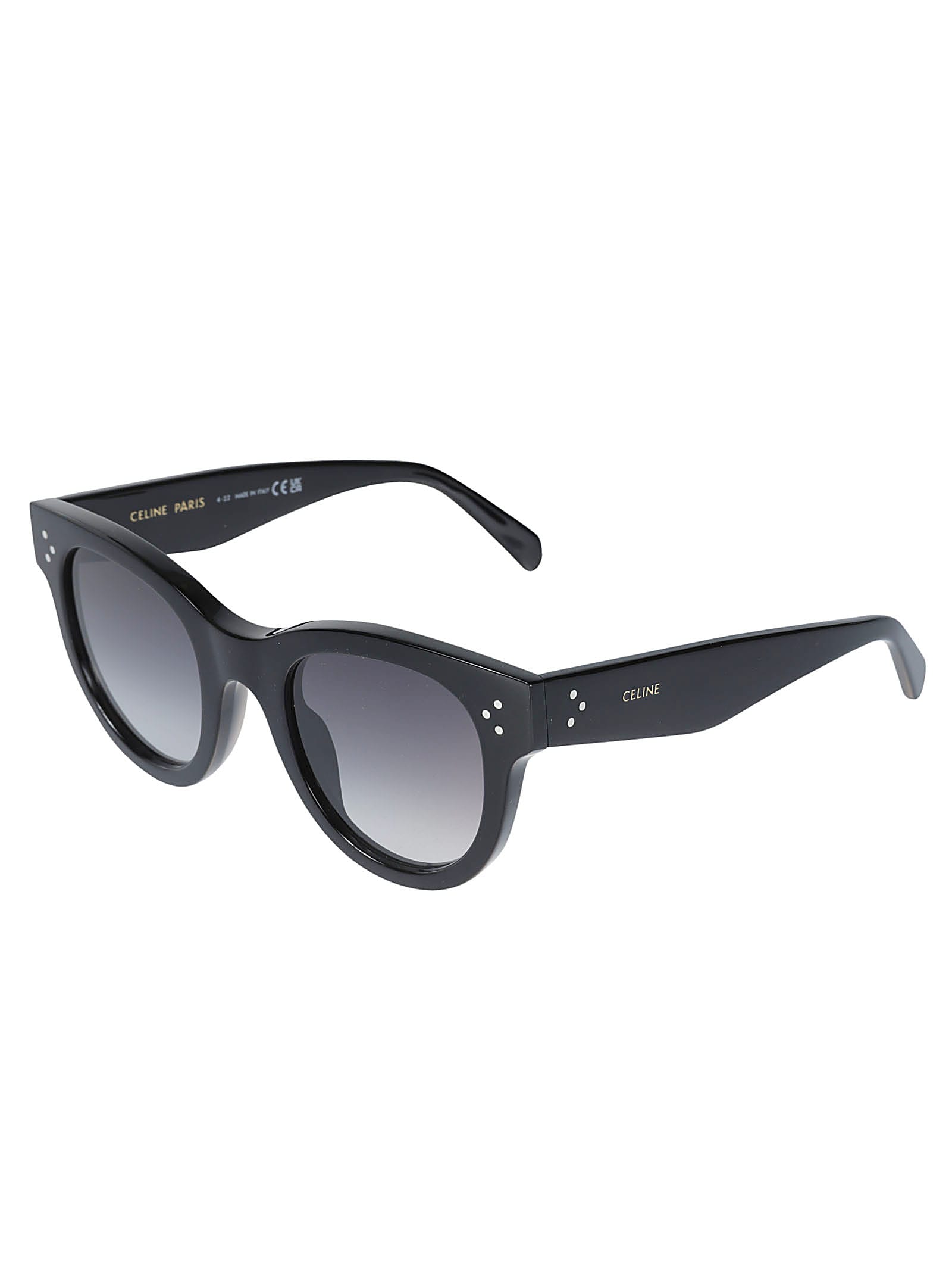 Celine Retro Square Sunglasses In Black
