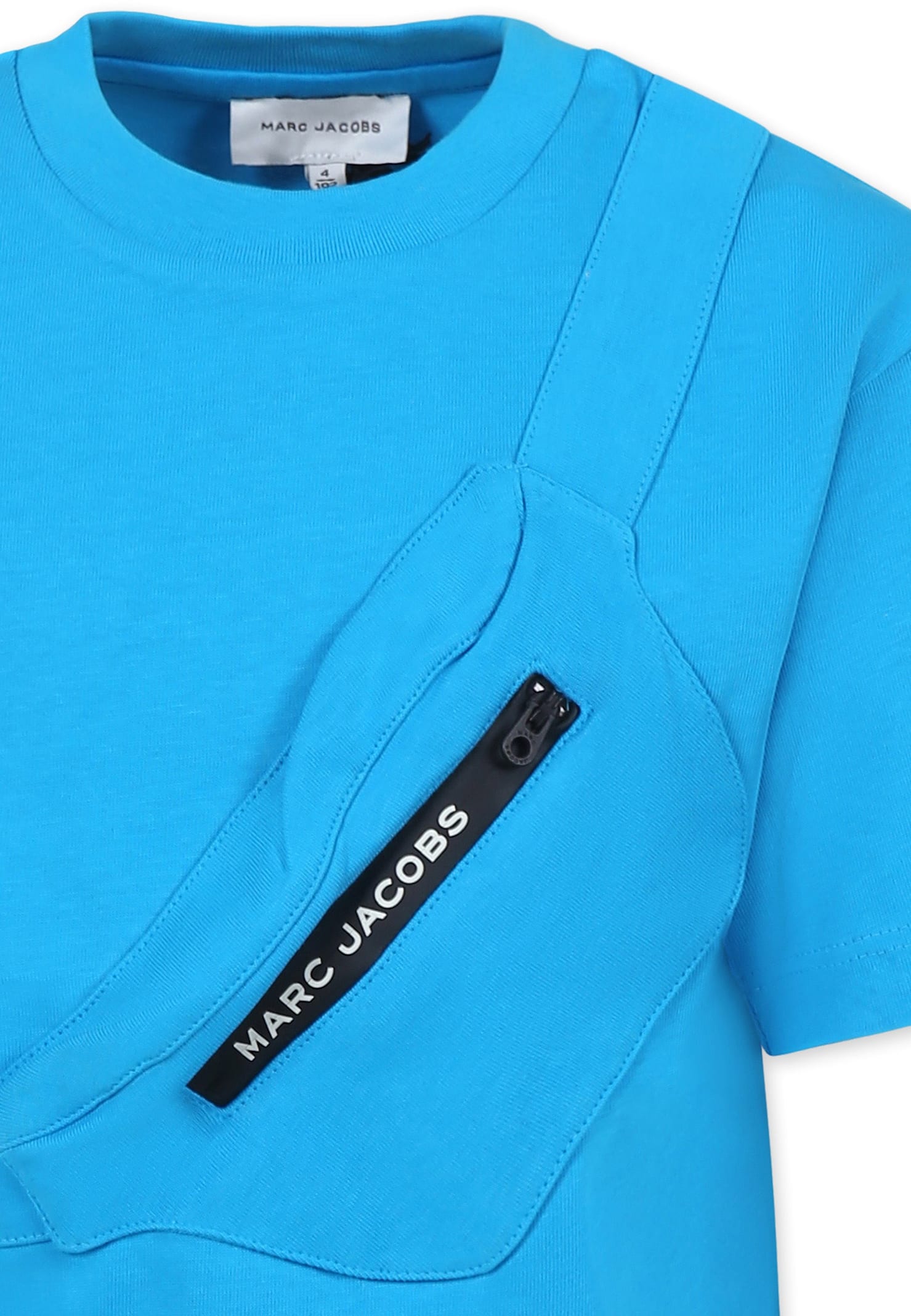 Marc Jacobs Light Blue T-shirt For Boy With Logo In Light Blue