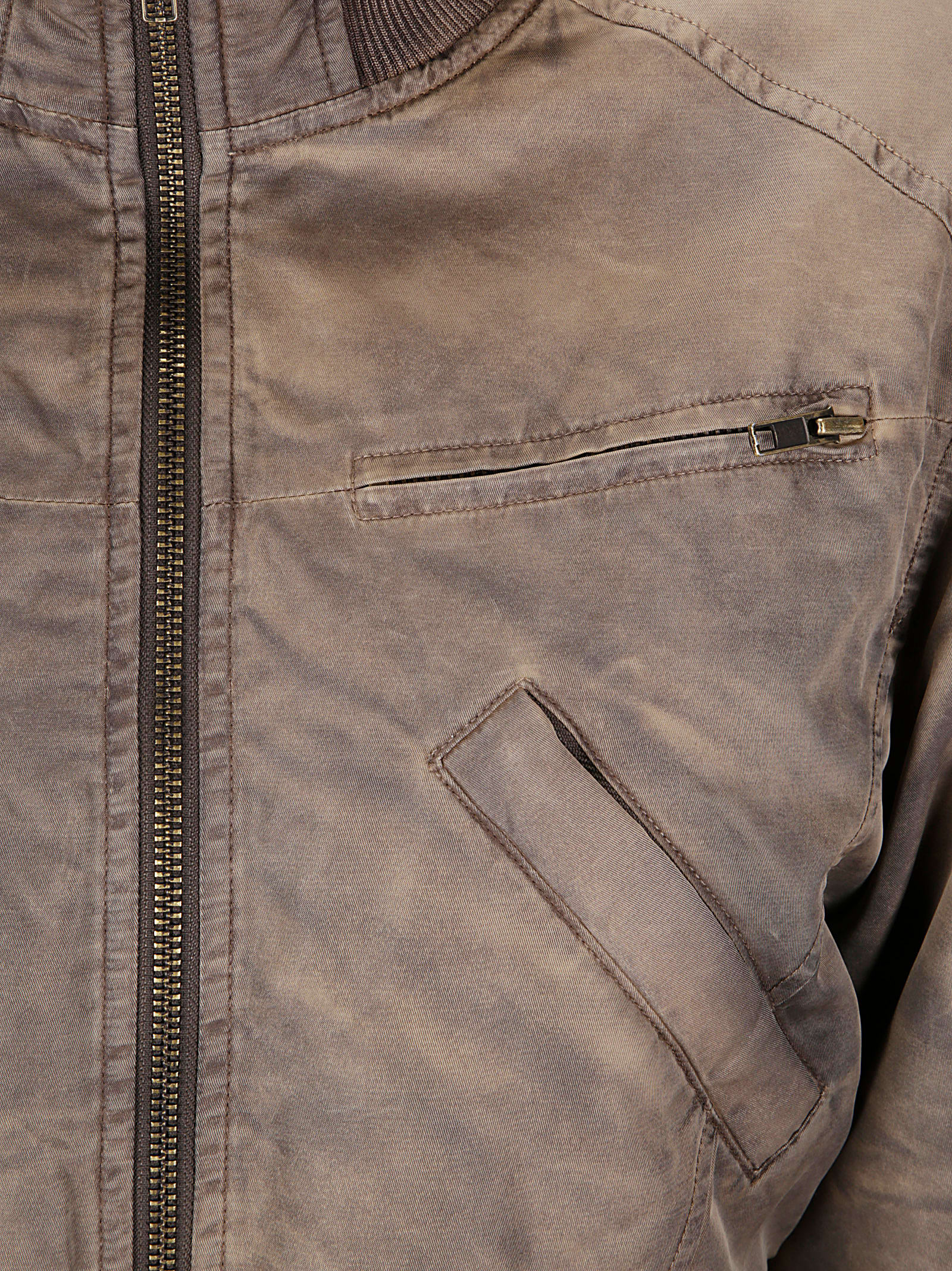Knwls Washed Bomber Jacket With Corset Style Hem.
