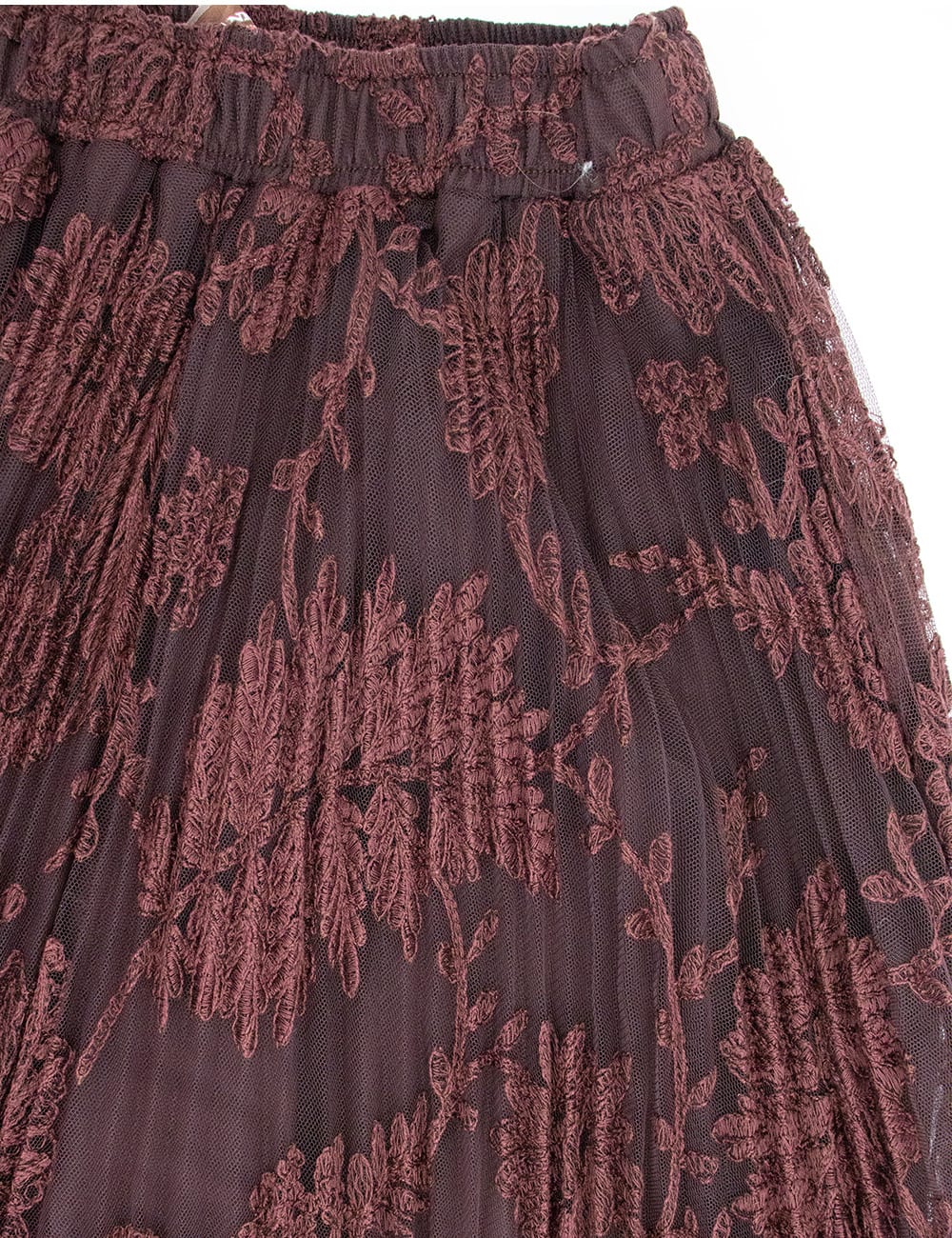 Shop Ermanno Scervino Skirt In Bitter Chocolate