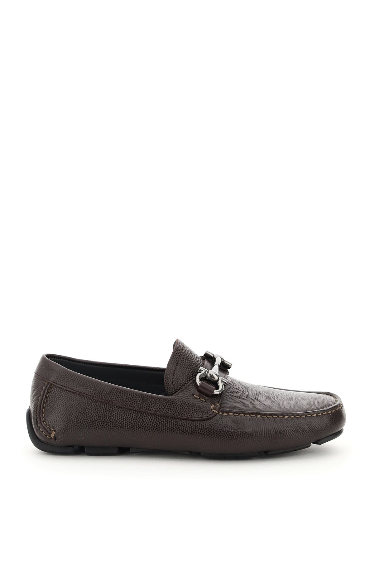 Ferragamo Parigi Driving Shoes In Chocolat (brown)