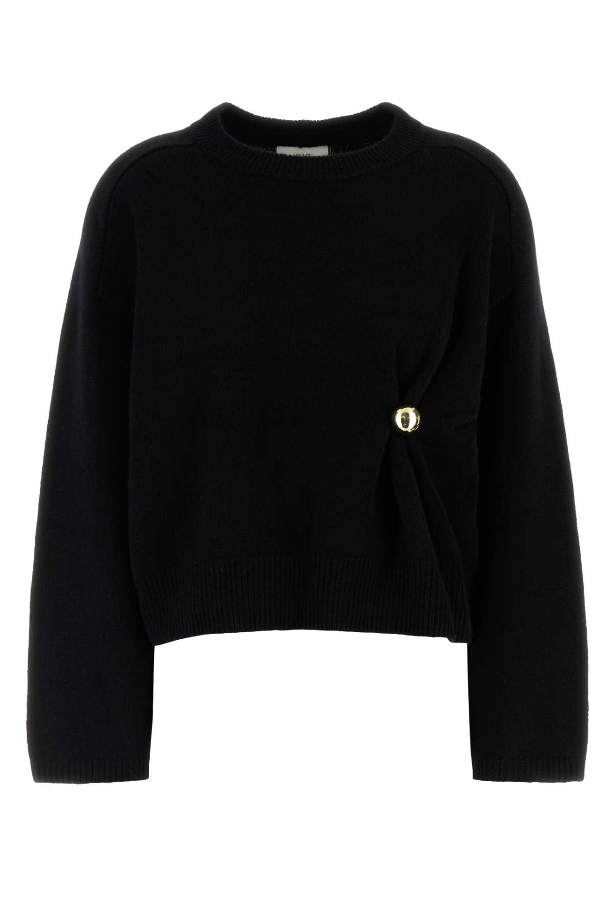Black Cashmere Bill Sweater