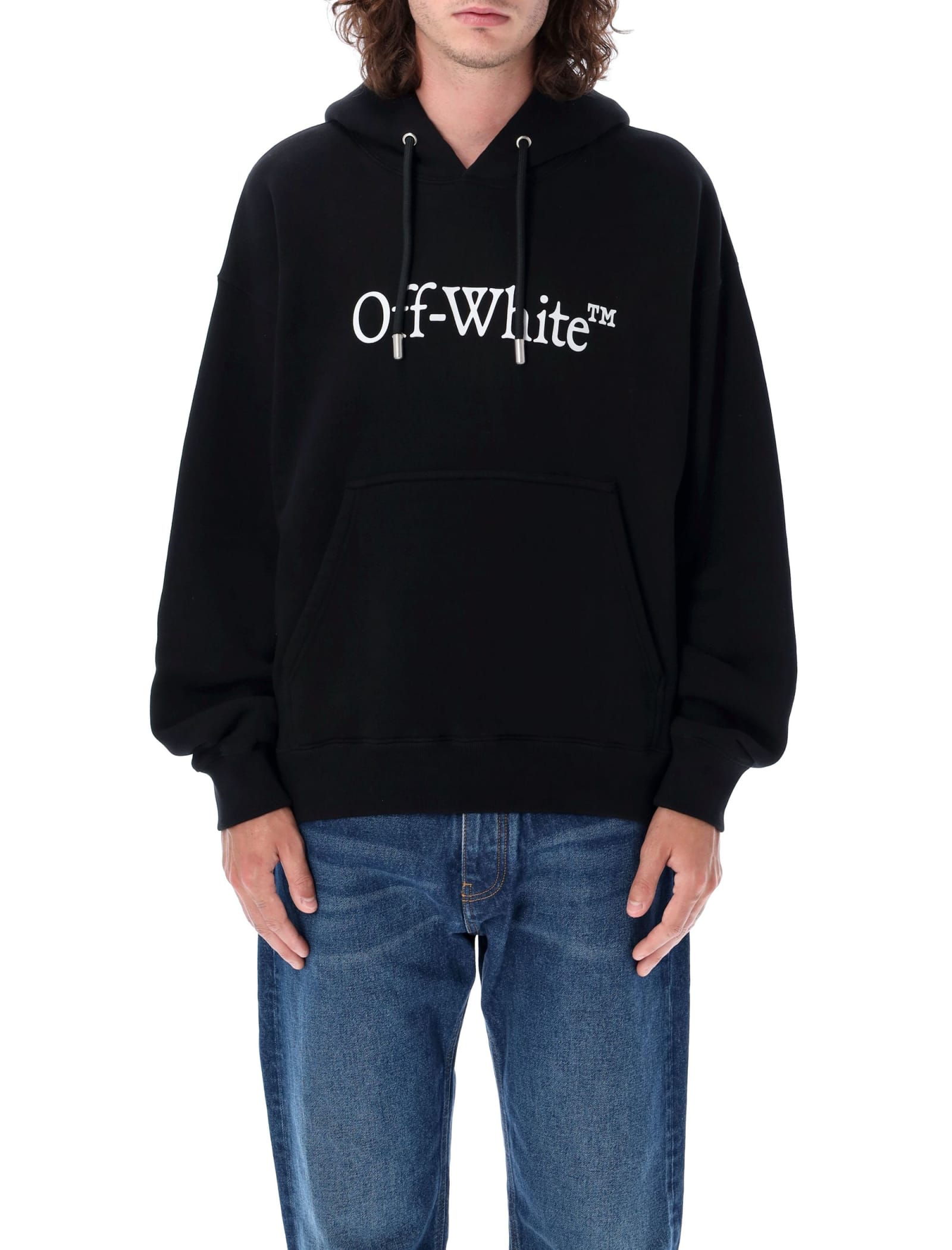 Shop Off-white Big Bookish Skate Hoodie In Black