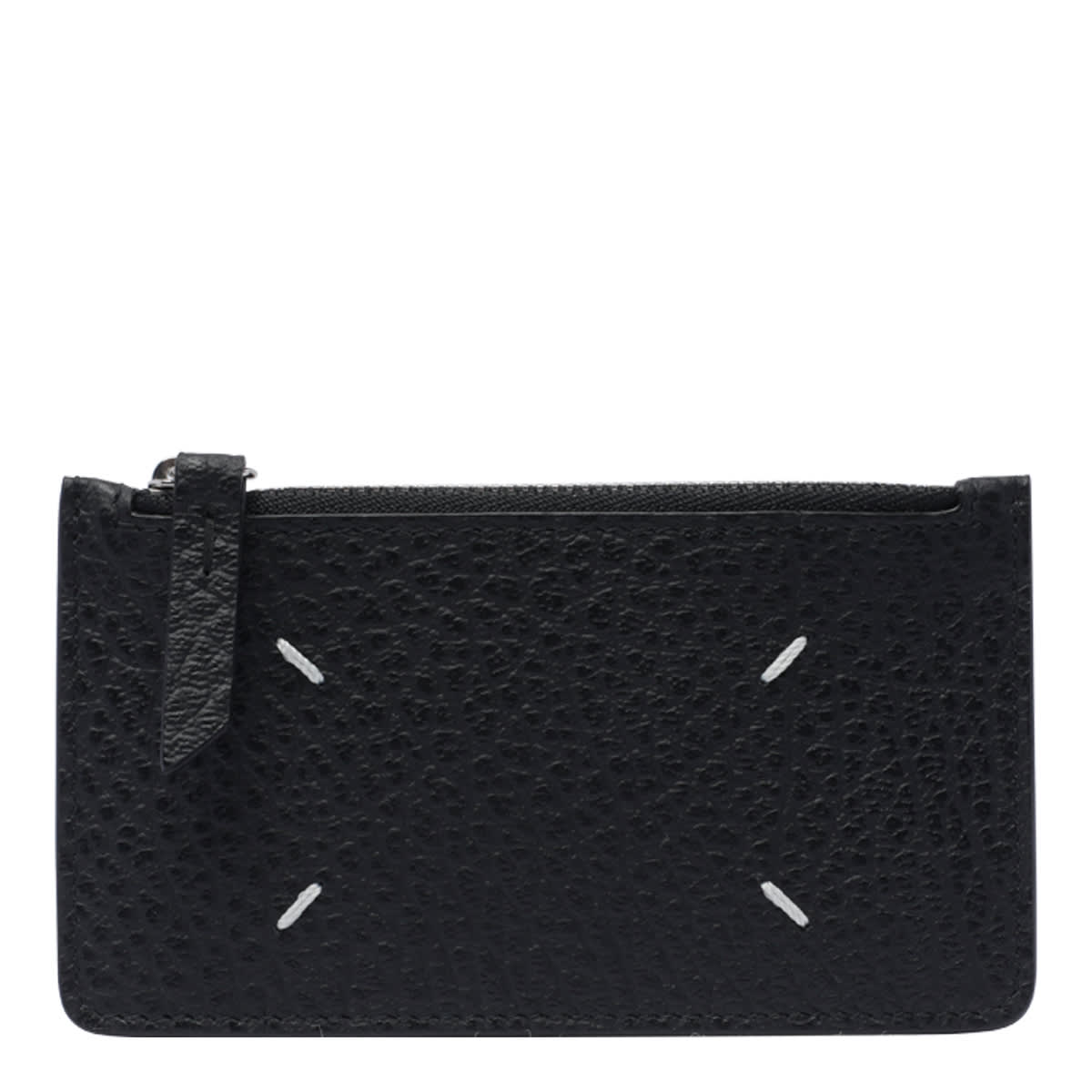 Shop Maison Margiela Four Stitches Wallet In Black