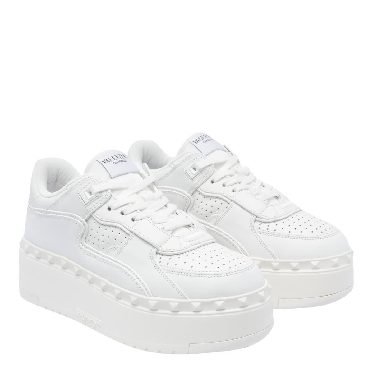 Shop Valentino Freedots Xl Sneakers In White