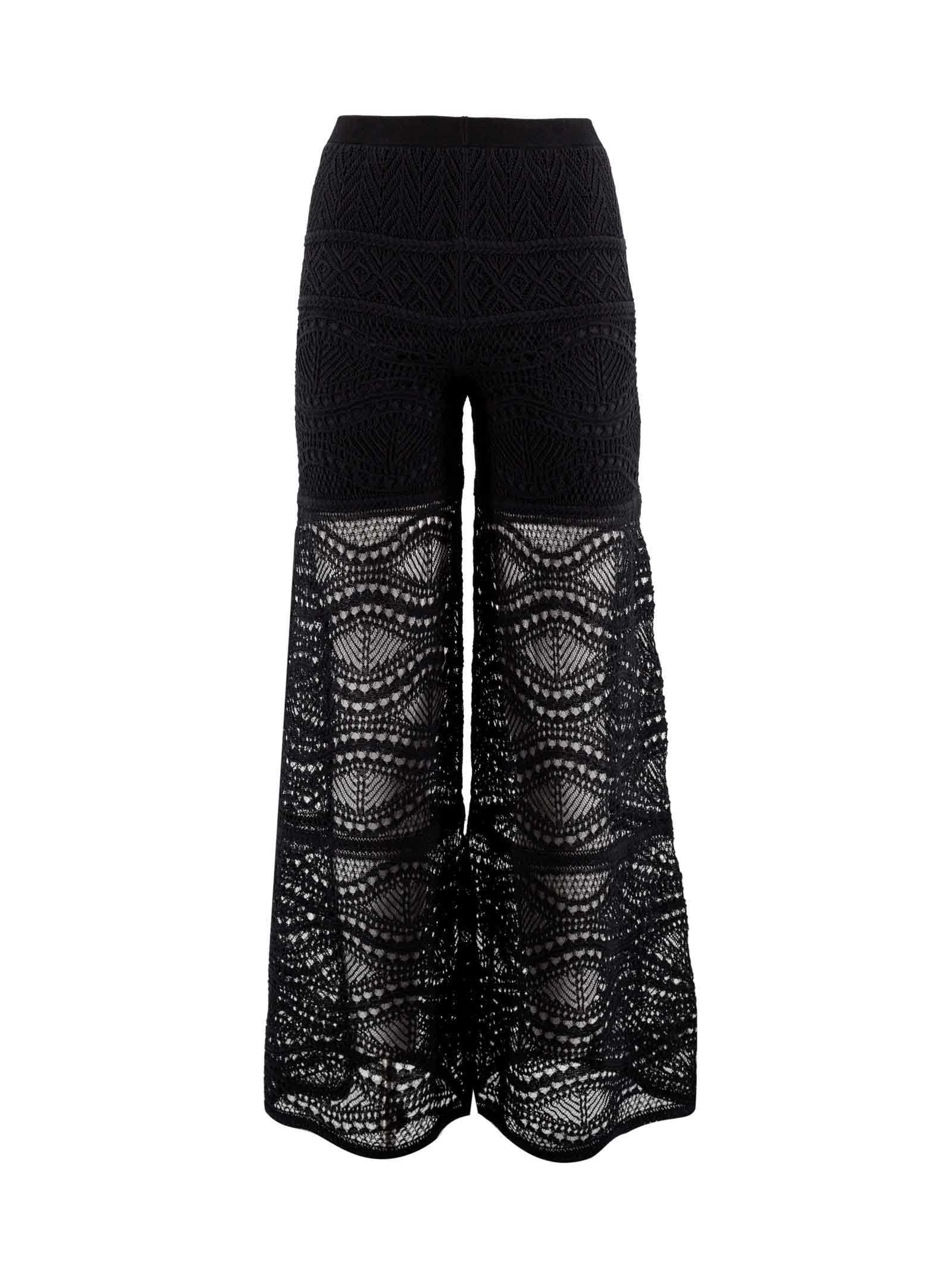 D-EXTERIOR TRAFORED TROUSERS CROCHET