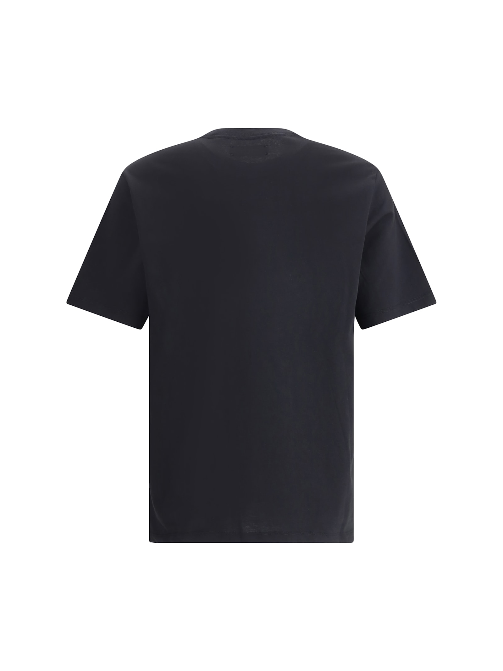 Amiri Black Cotton T-shirt With Bold Logo Statement In Black