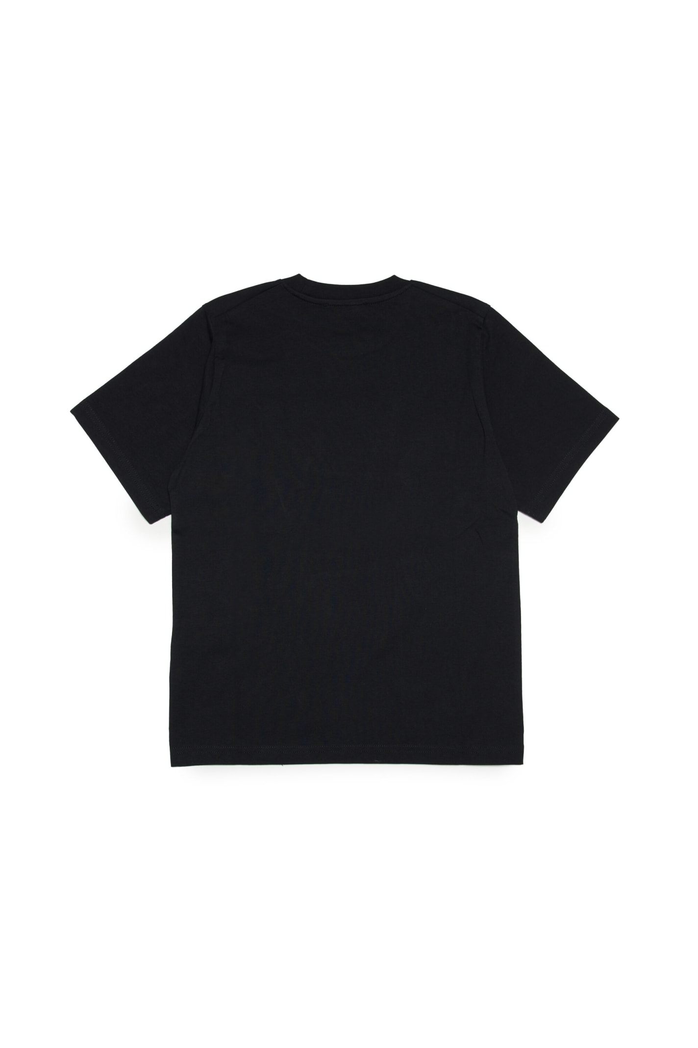 Shop Dsquared2 D2t857u Slouch Fit-eco T-shirt Dsquared Black Organic Cotton T-shirt With Logo In Nero