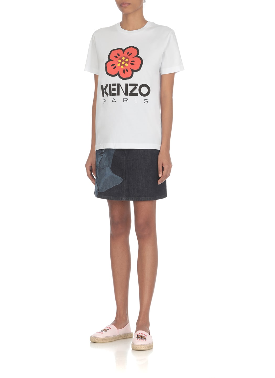 Shop Kenzo Boke Flower T-shirt In White