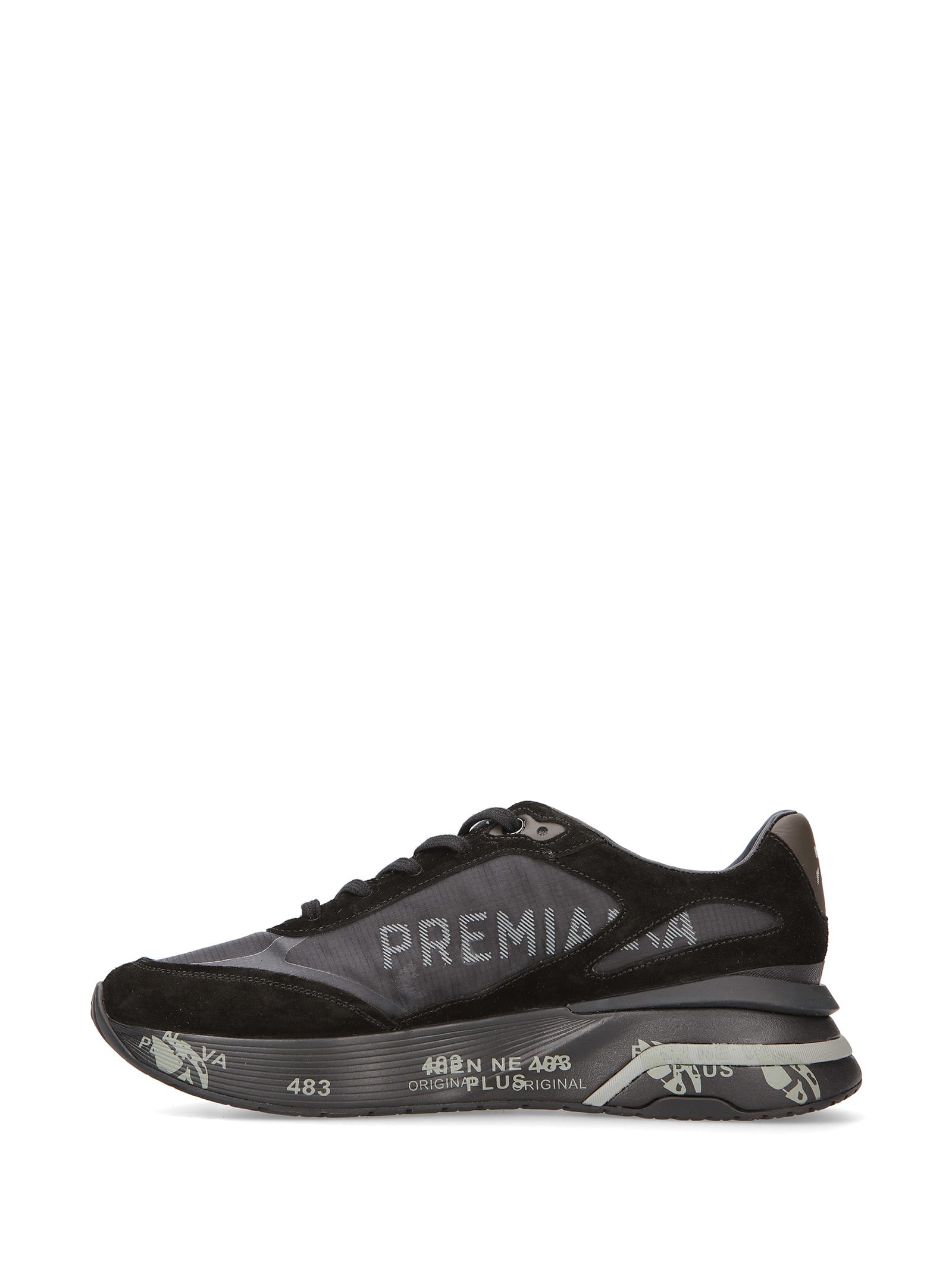 Shop Premiata Sneaker Moerun 6445 Black Men In Nero