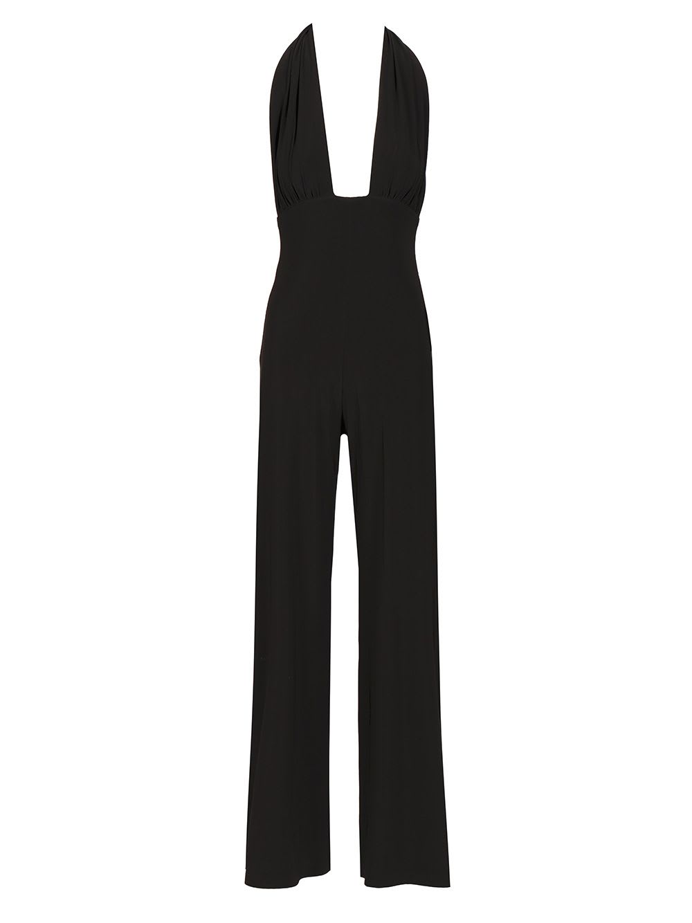 Norma Kamali Straight Leg Jumpsuit In Black