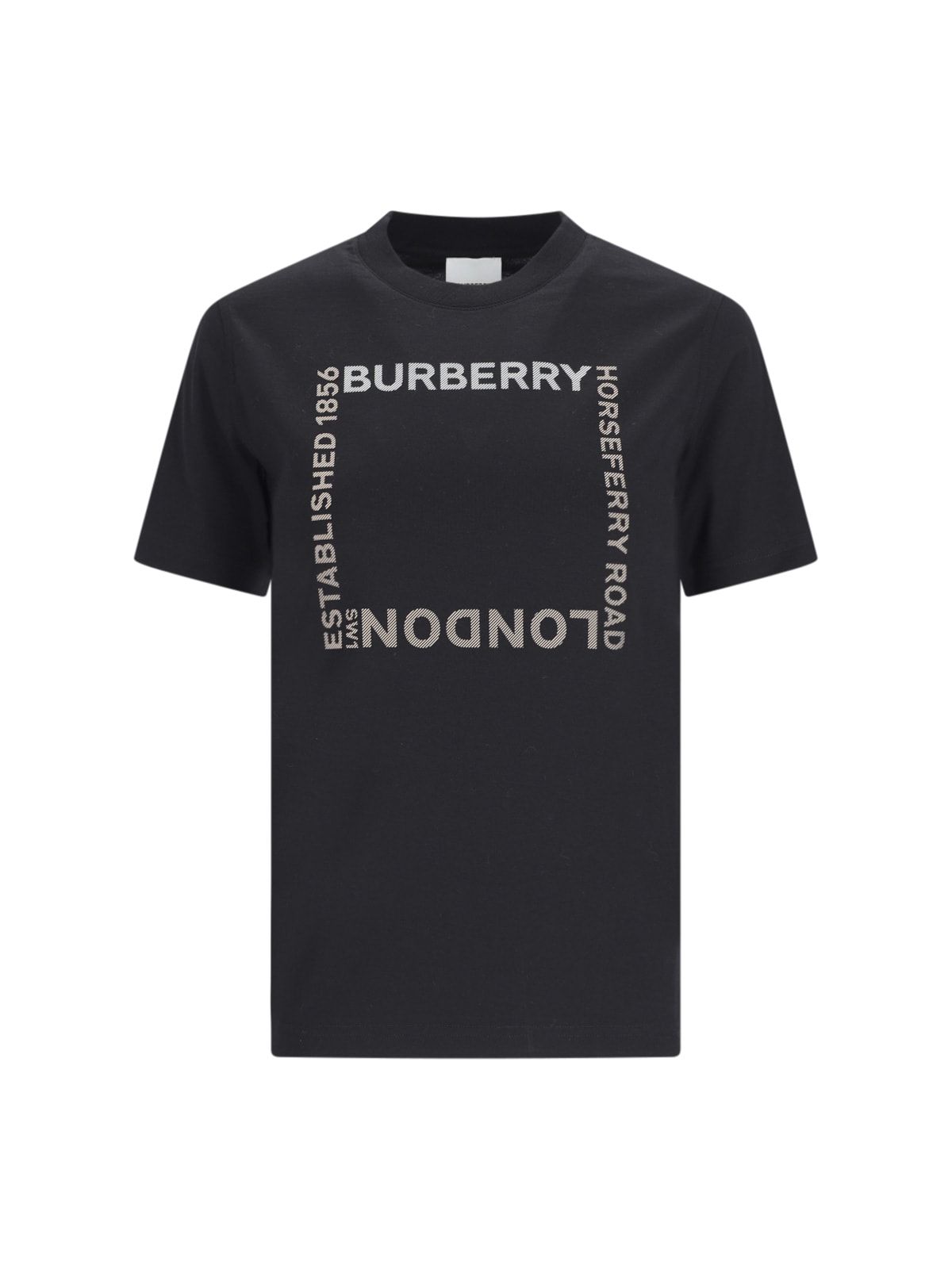 Shop Burberry Horseferry T-shirt In Black