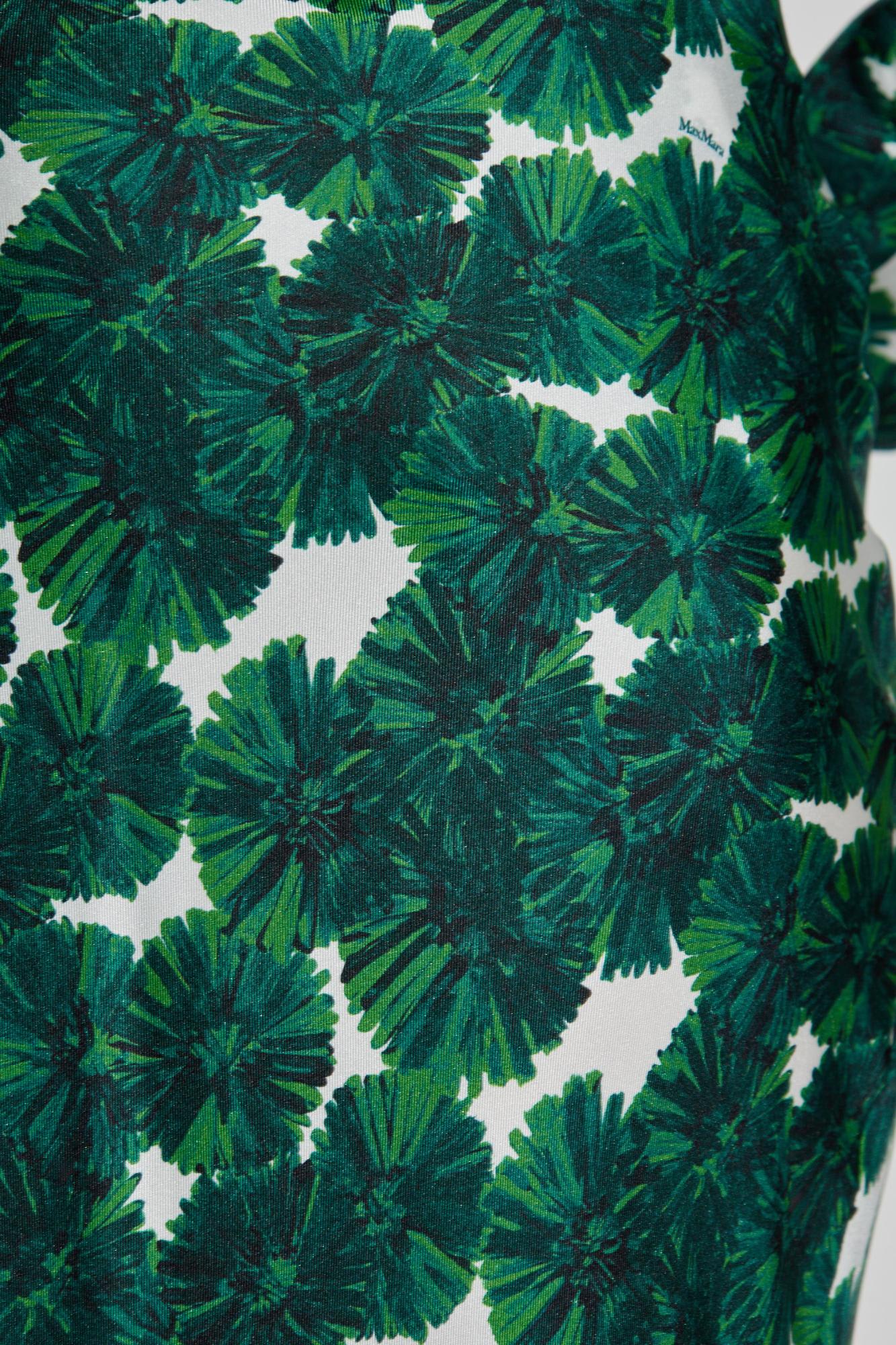 Max Mara Silk Skirt `recital` In Green