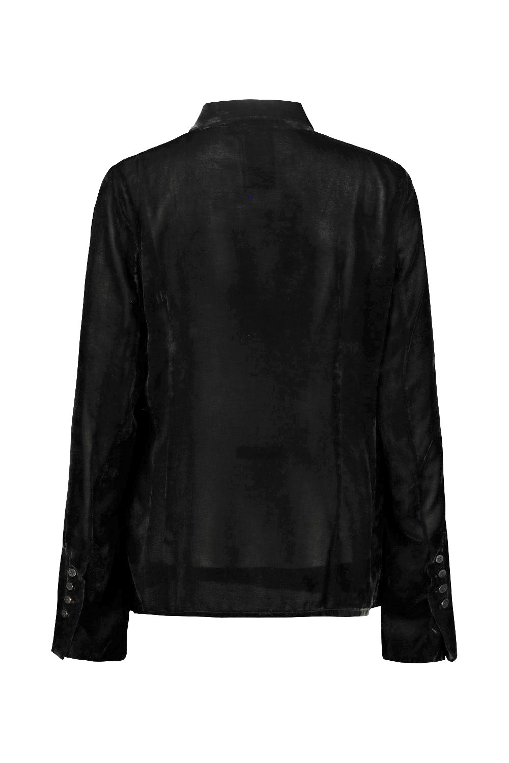 Shop Sapio Velvet Shirt In Black