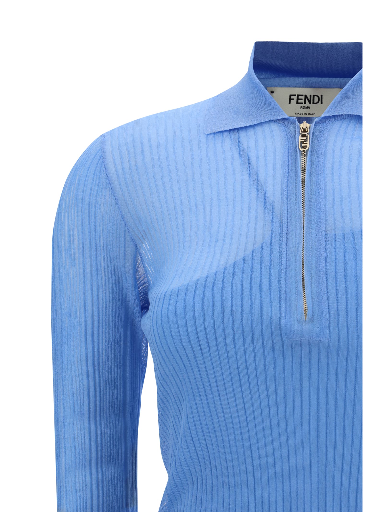 Shop Fendi Dress In Azure