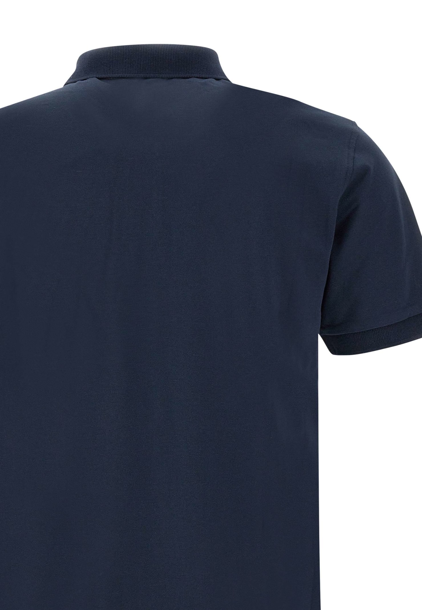 Shop Sun 68 Big Logocotton Polo Shirt In Blue