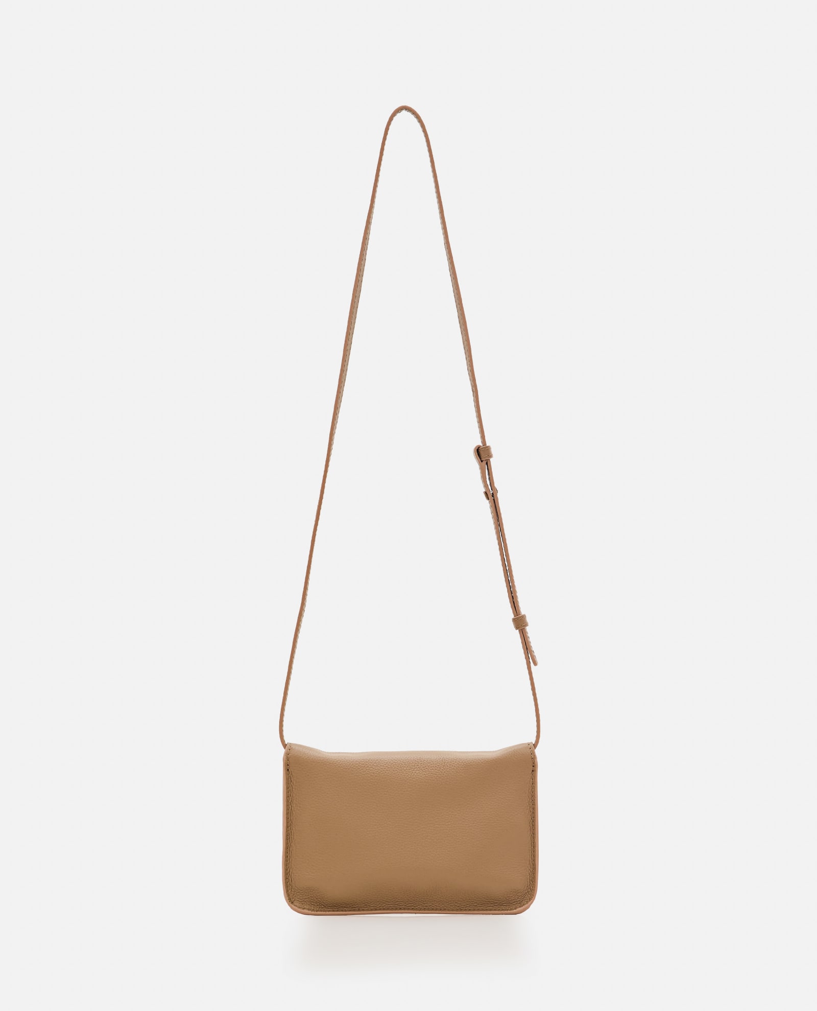 Shop Marni Shoulder Leather Bag In Beige