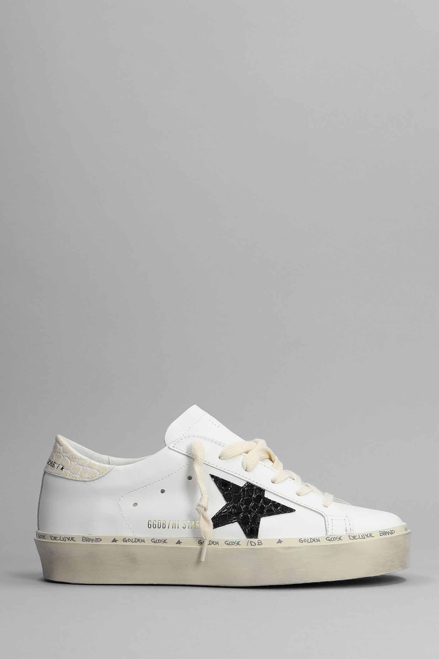 Golden Goose Hi Star Low-top Sneakers In White