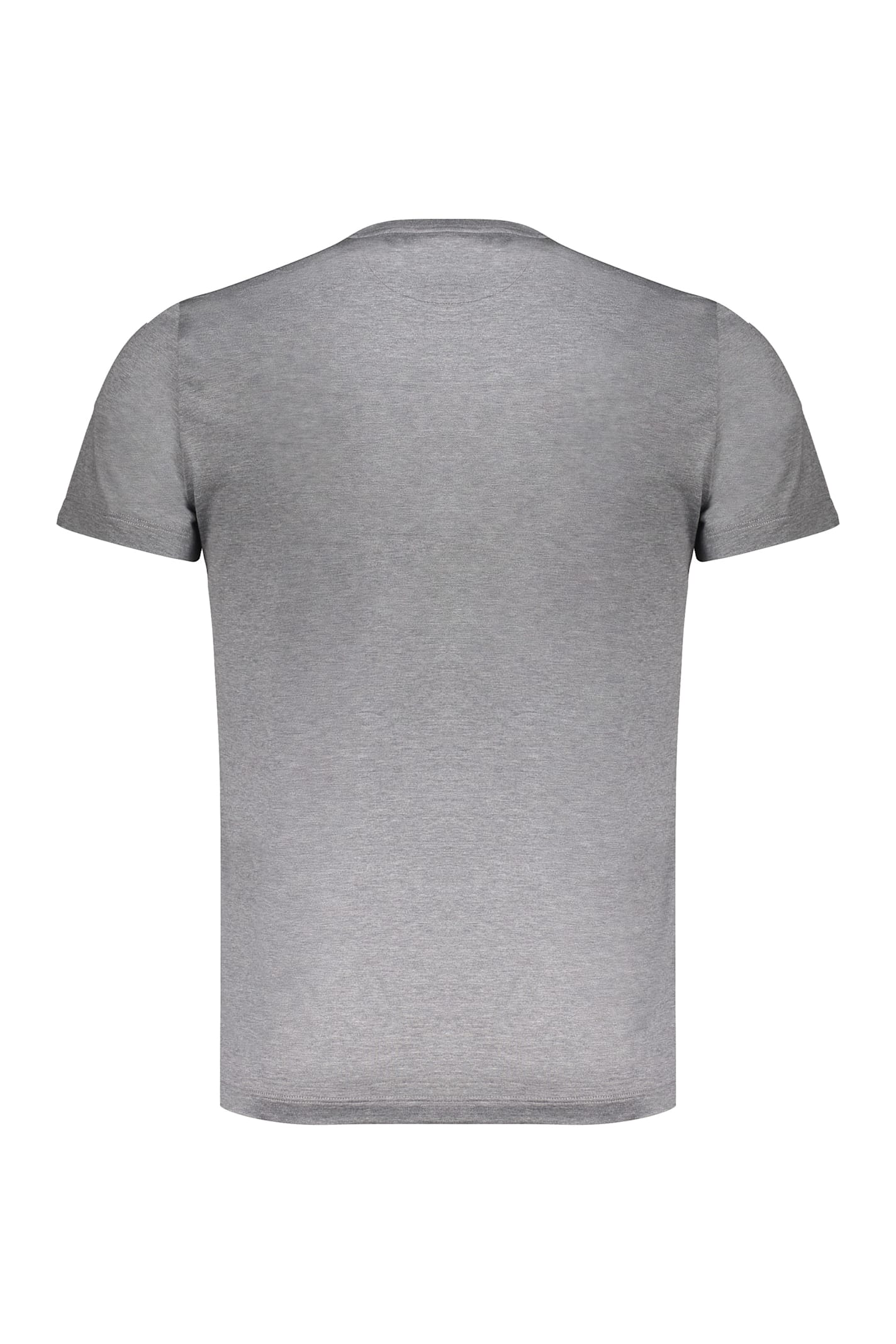 Moorer Grey Mens T-shirt In Lightweight Fabric In Gray