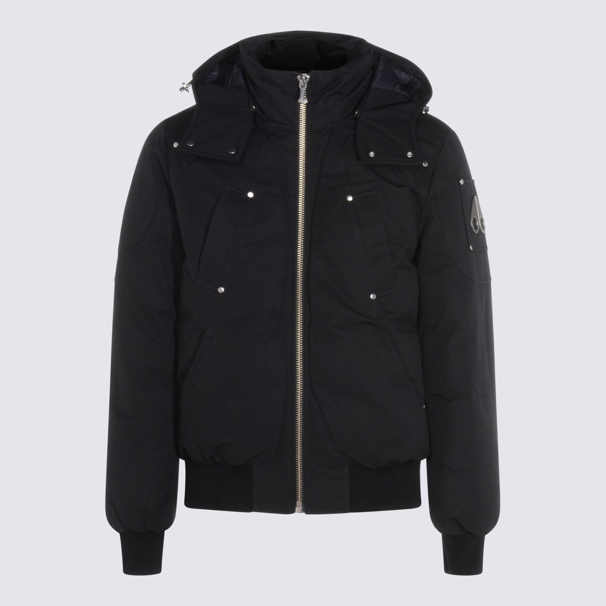 Moose Knuckles Original Ballistic Down Jacket In Black