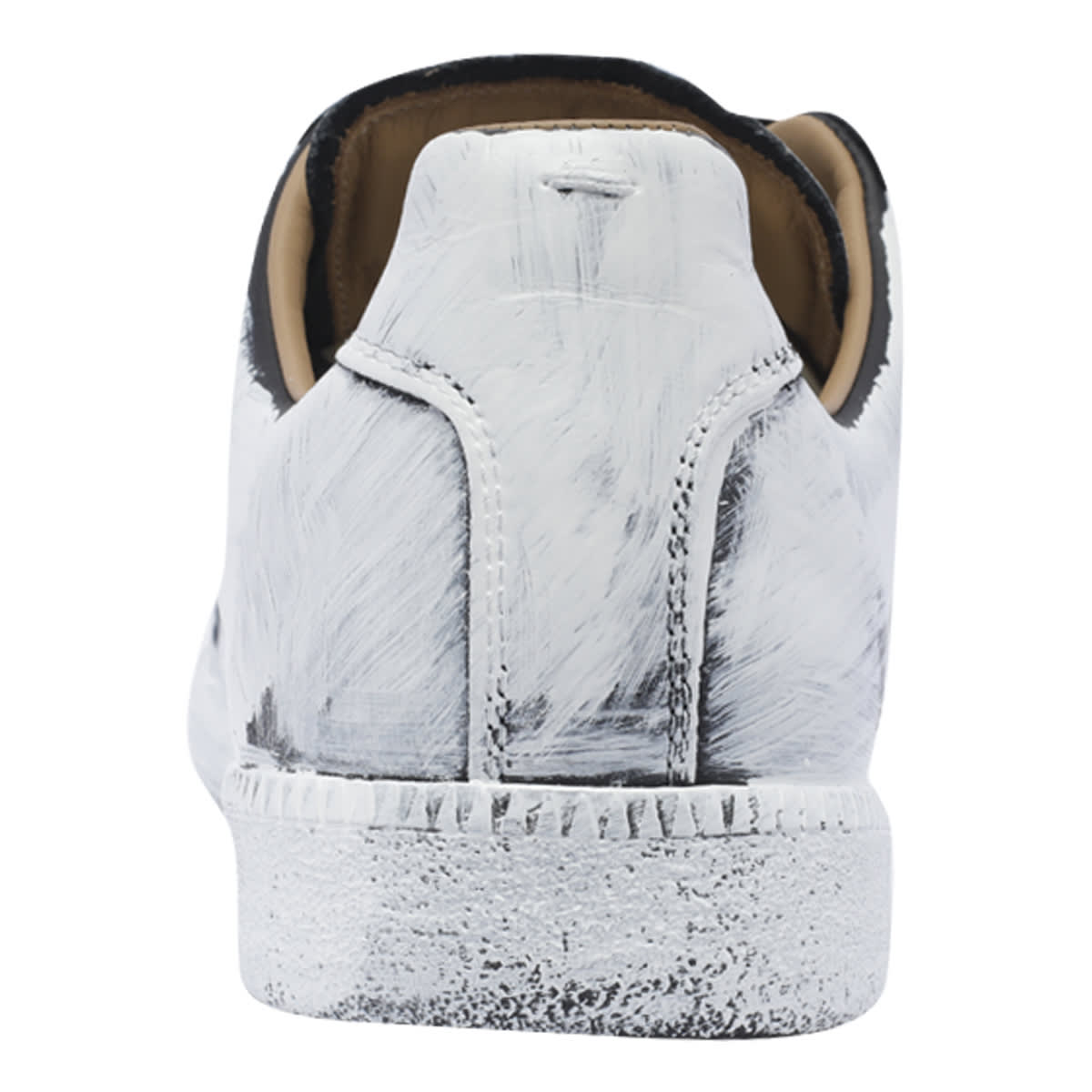 Shop Maison Margiela Bianchetto Replica Sneakers In White