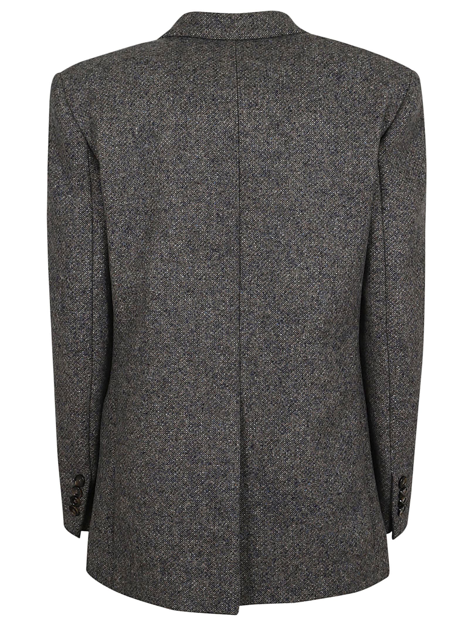 Shop Stella Mccartney Oversized Blazer Unlined In Concrete