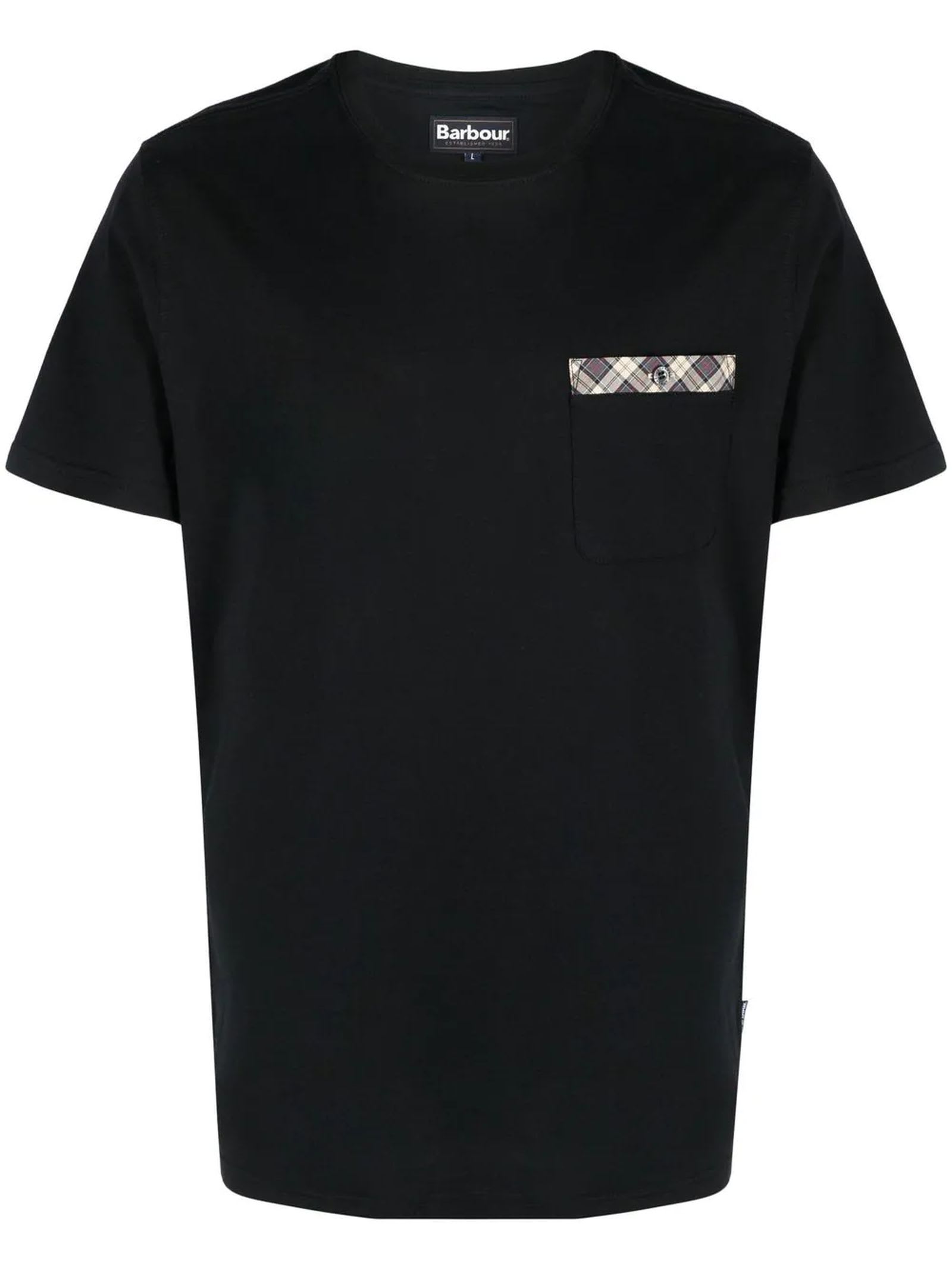 Barbour Black Cotton T-shirt
