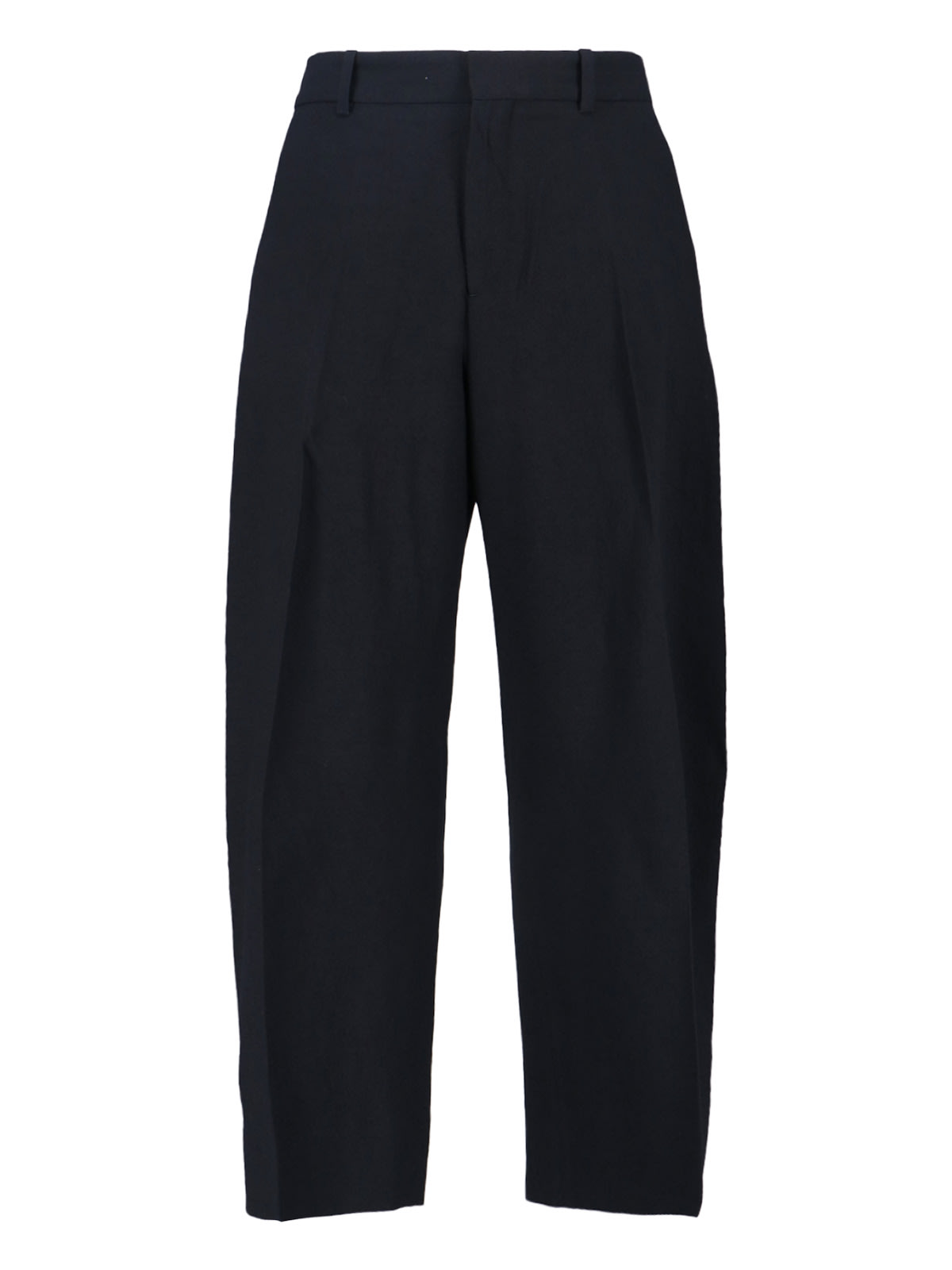 Studio Nicholson Straight-leg Cropped Trousers In Black