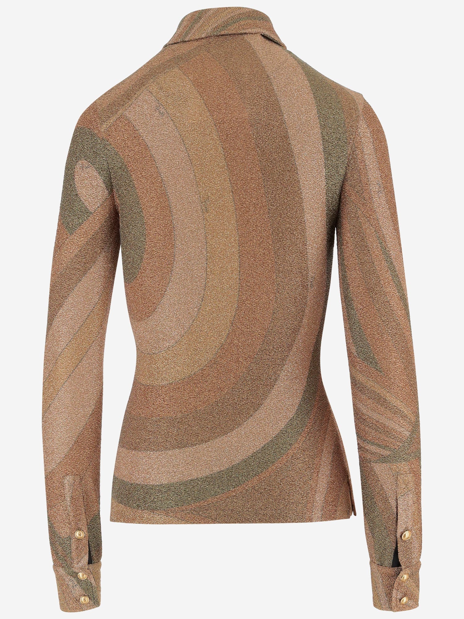 Pucci Buttoned Top In Brown