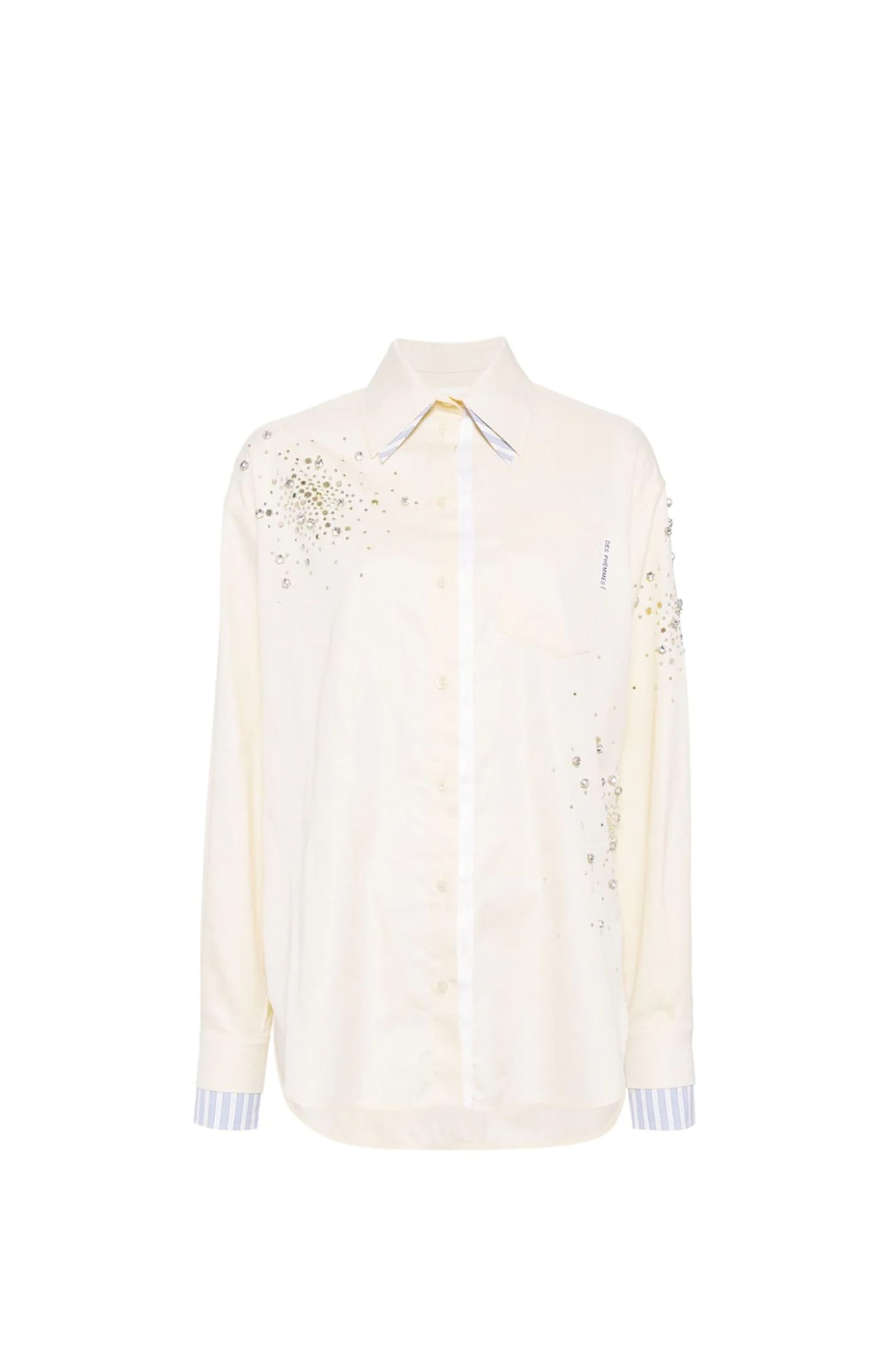 Shop Des Phemmes Shirt In Beige