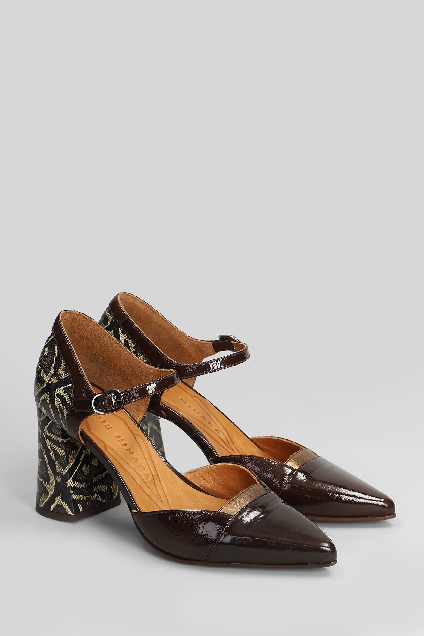 Chie Mihara Luer Pumps In Brown Leather In Brown