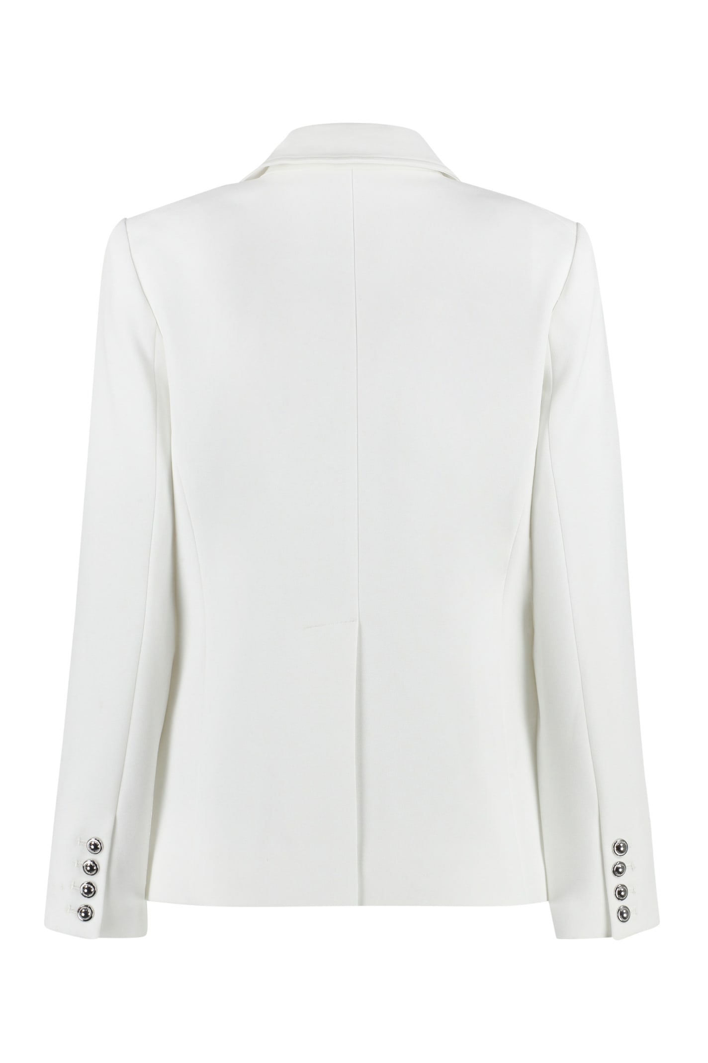 Shop Michael Michael Kors Single-breasted Two-button Blazer In White