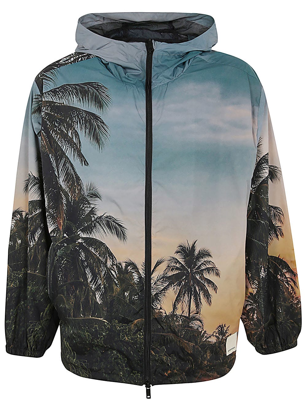 Shop Emporio Armani Blouson Jacket In Tropical Print