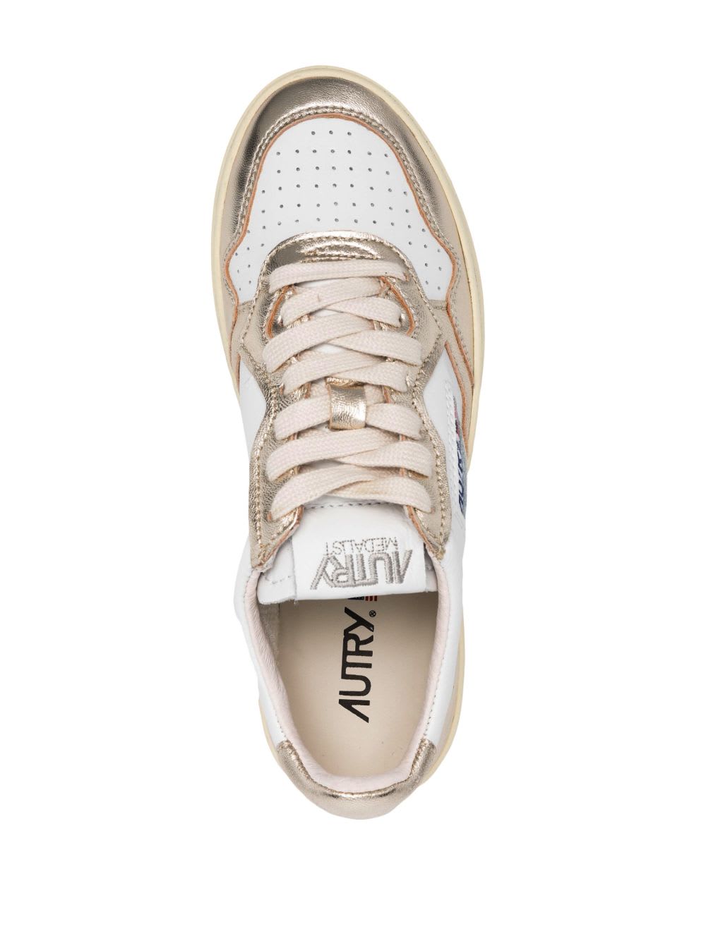 Autry Medalist Low Bicolor White Platinum Sneakers In Multi