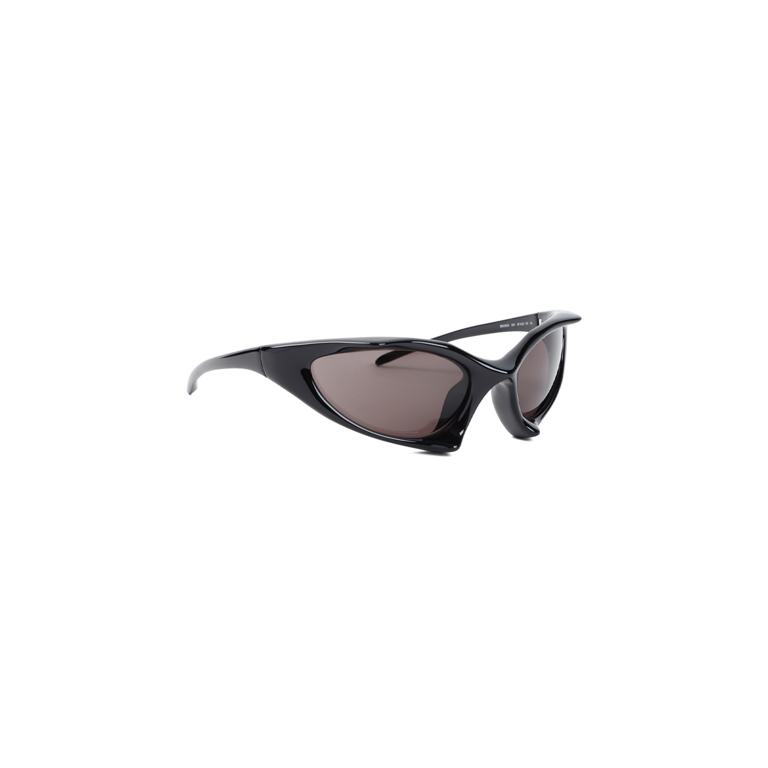 Shop Balenciaga Rubber Cat Sunglasses In Black