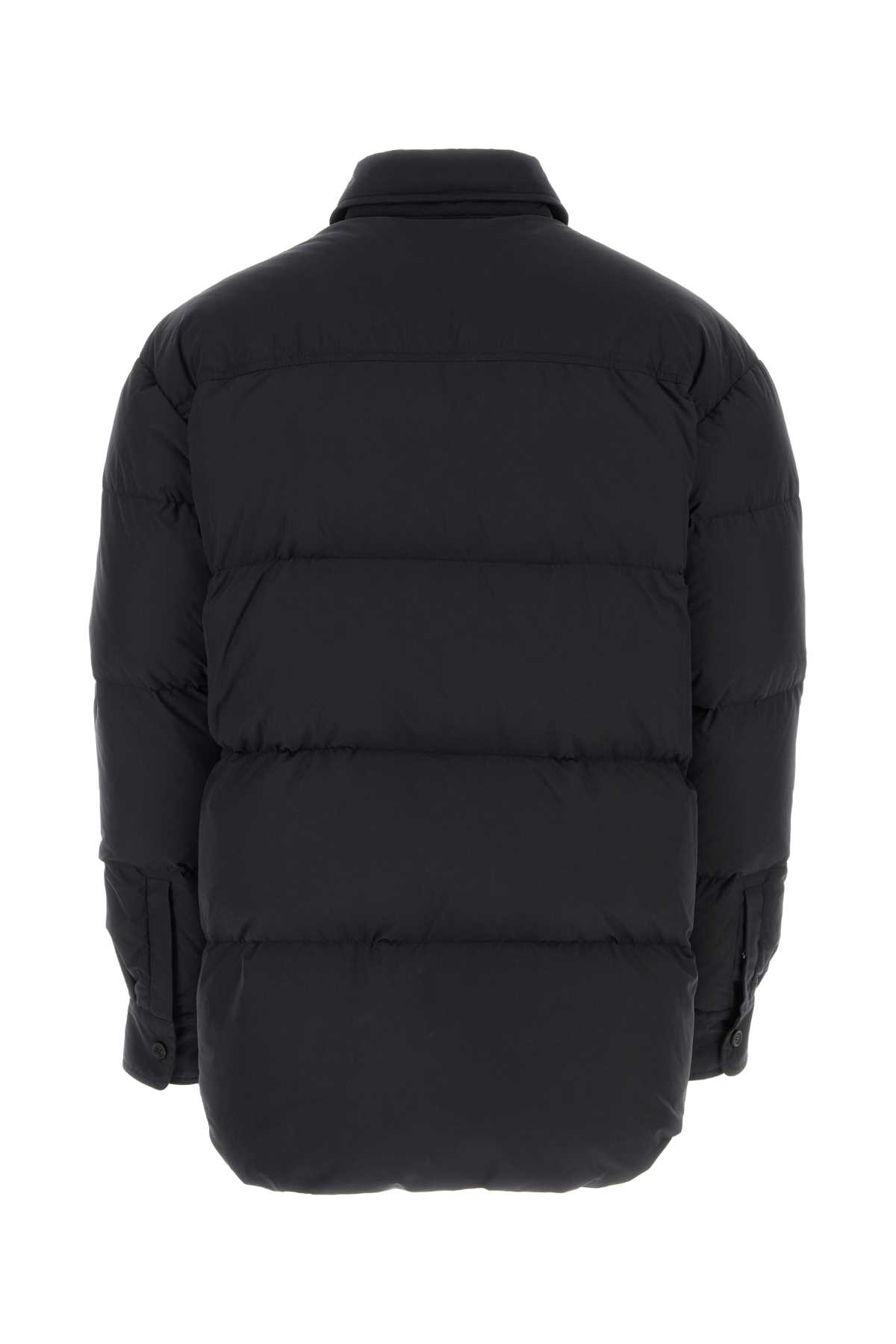 Shop Off-white Black Polyester Down Jacket In Blackblac