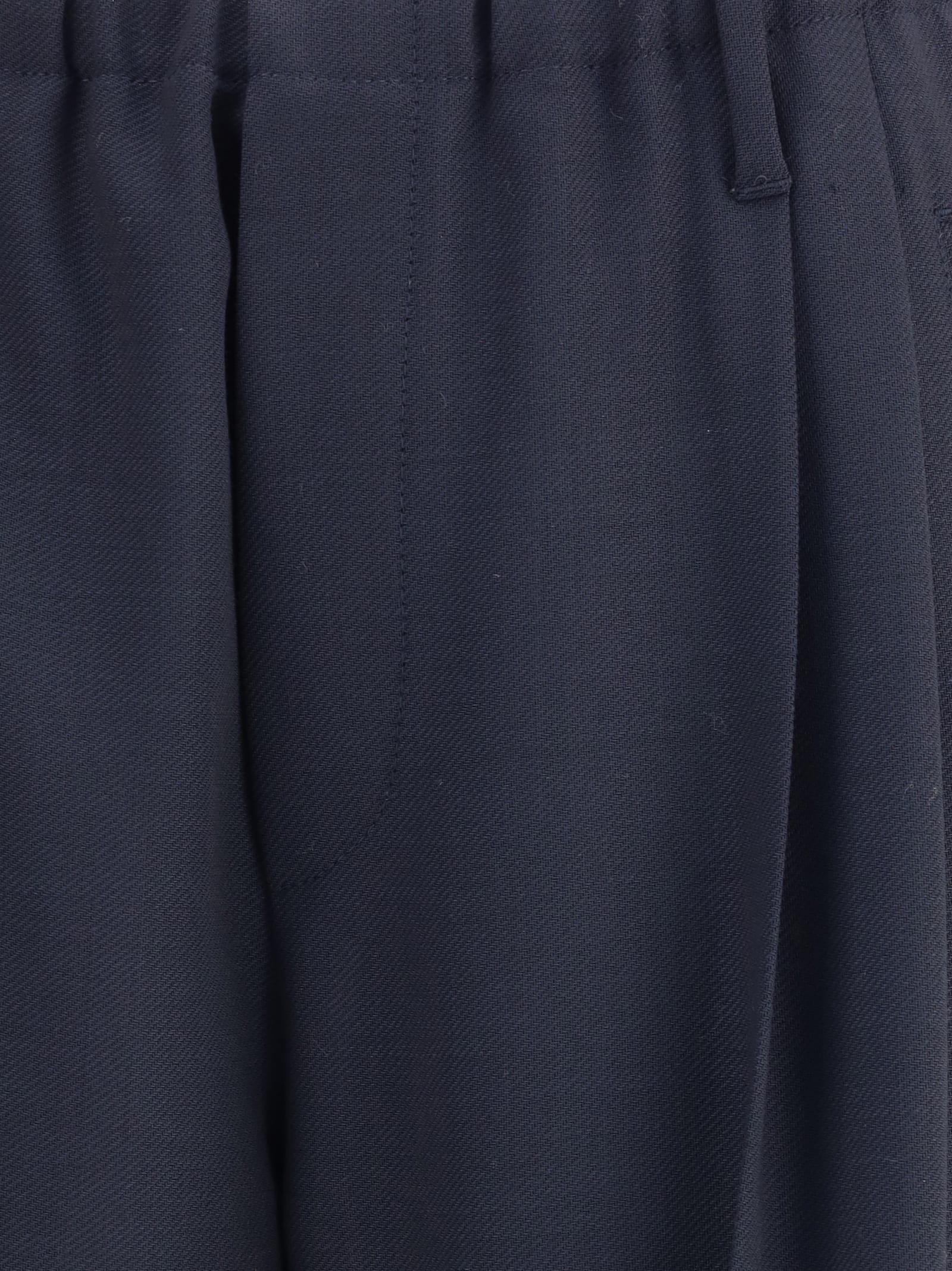 Brunello Cucinelli Elastic-waistband Pleated Trousers In Blue