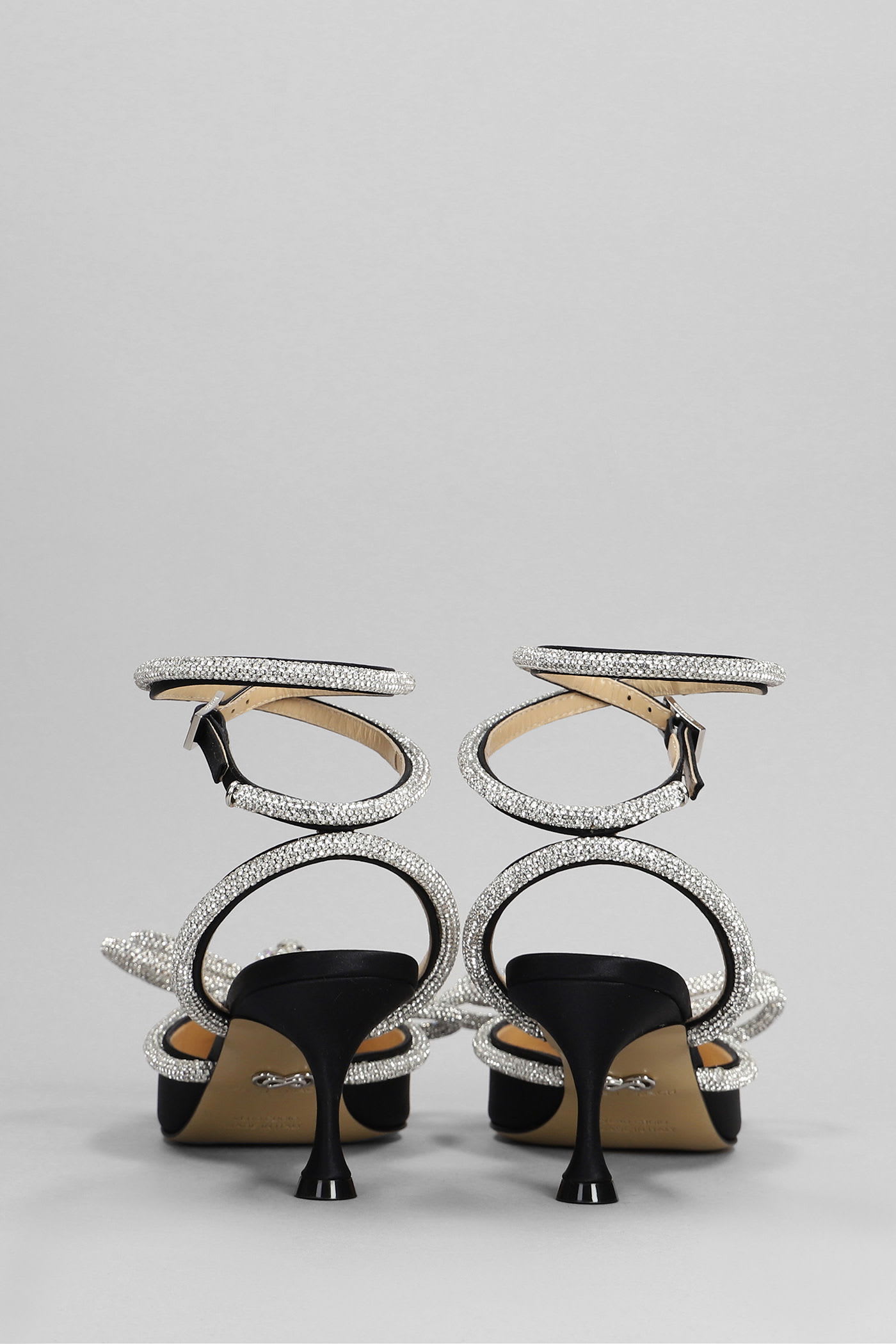 Mach & Mach Pumps In Black Silk In Black