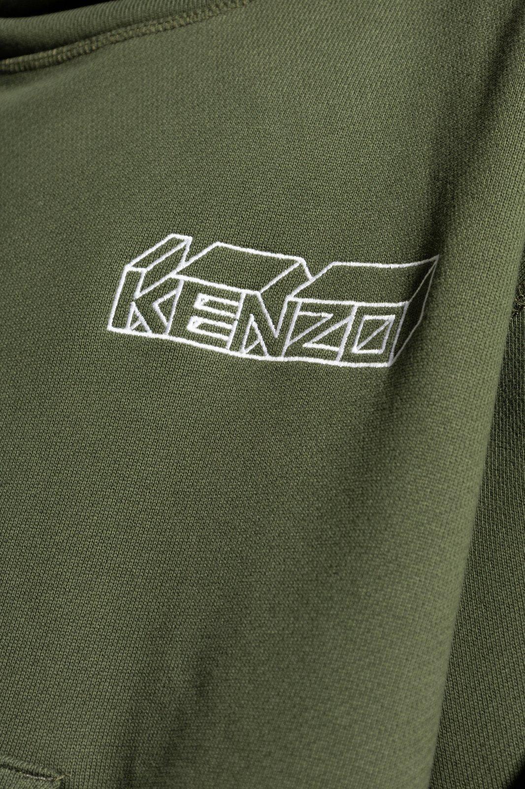 Kenzo Kube Logo Embroidered Sweatshirt