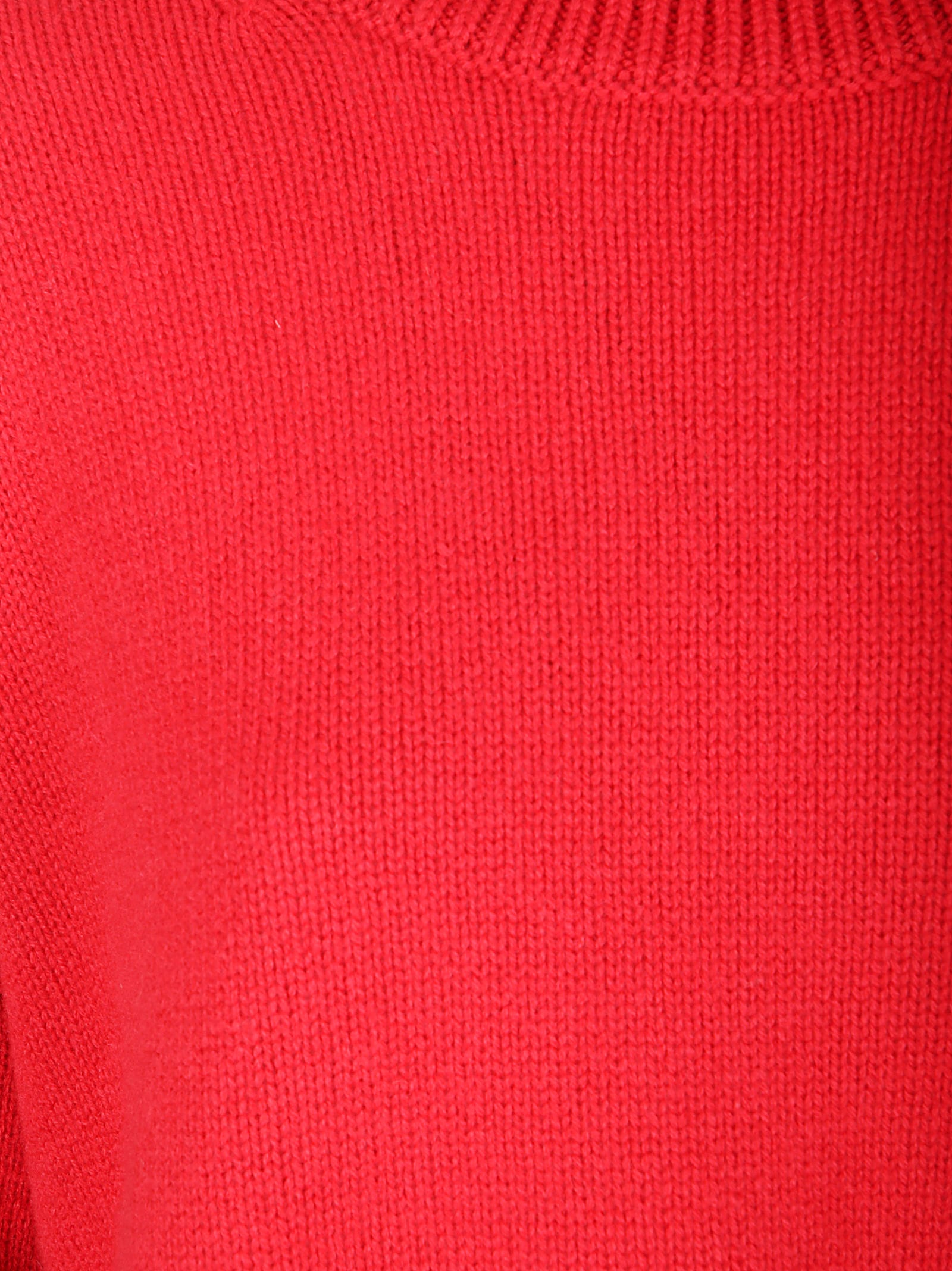 Lisa Yang Asymmetrical Oversized Cashmere Knit Sweater In Red