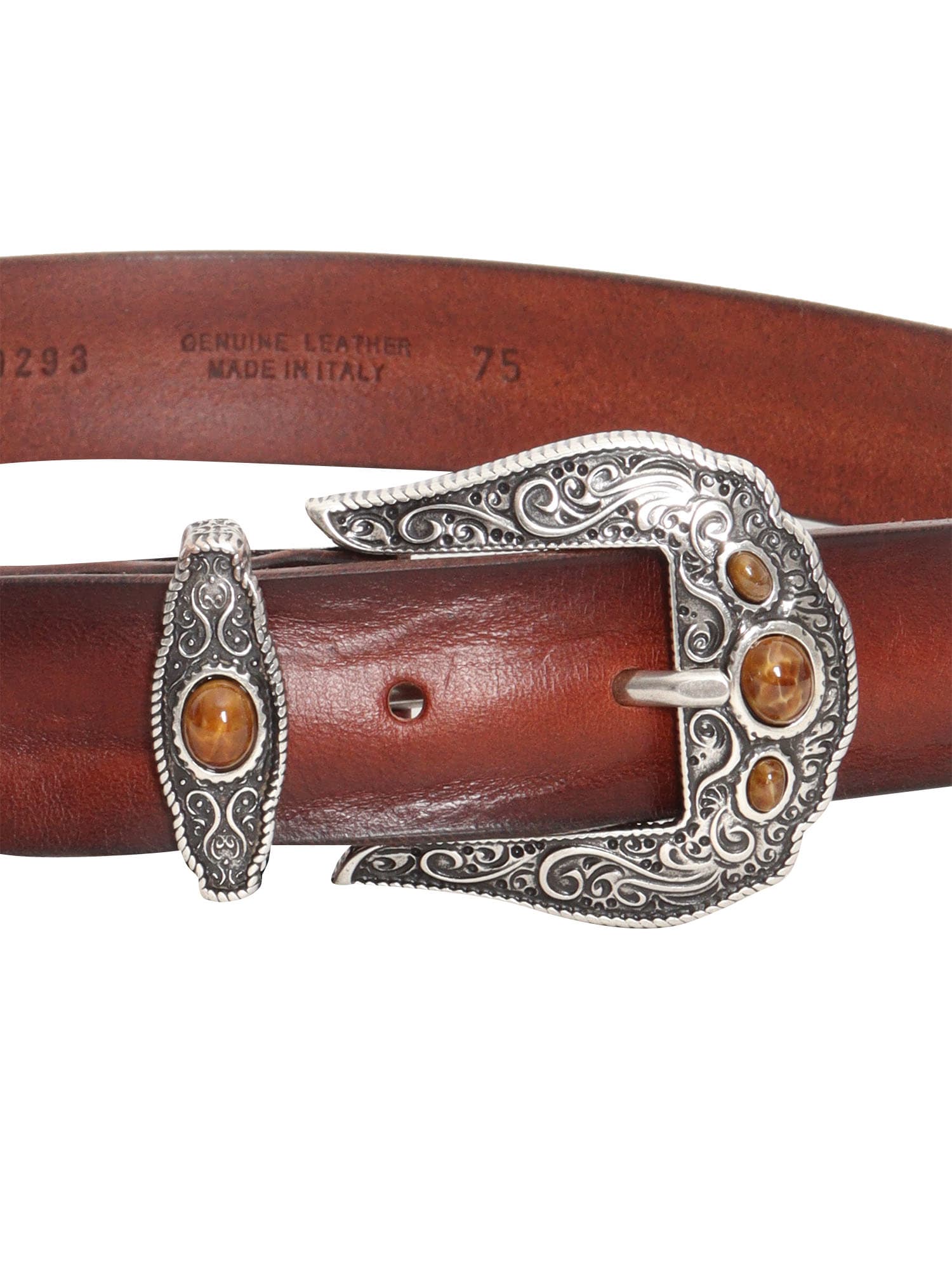 Shop Orciani Texan Style Belt In Brown