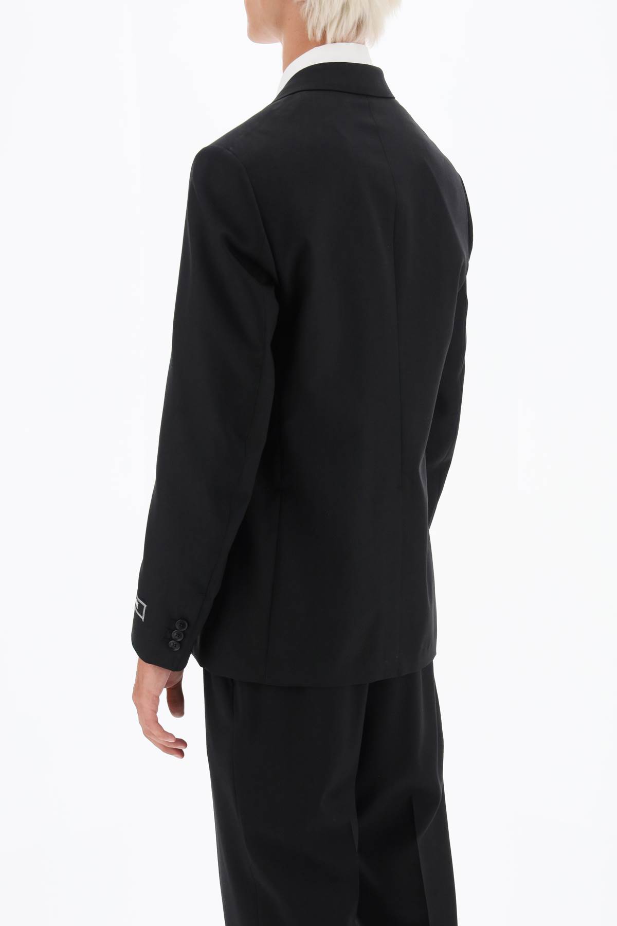 Shop Versace Medusa Biggie Single-breasted Blazer In Black (black)