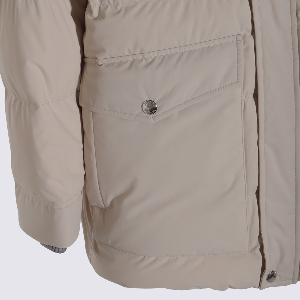 Brunello Cucinelli Coats Blacks And Greys In Neutral