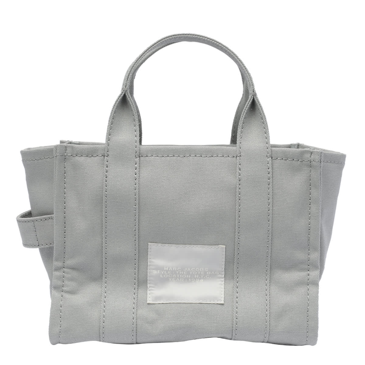 Shop Marc Jacobs The Small Tote In Wolf Grey