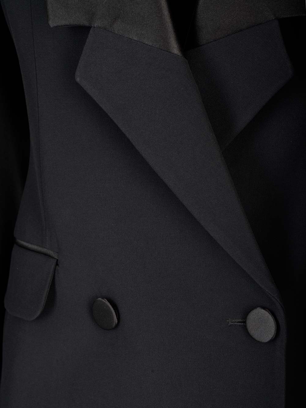 Alexander Mcqueen Giacca In Twill Nero Donna In Black