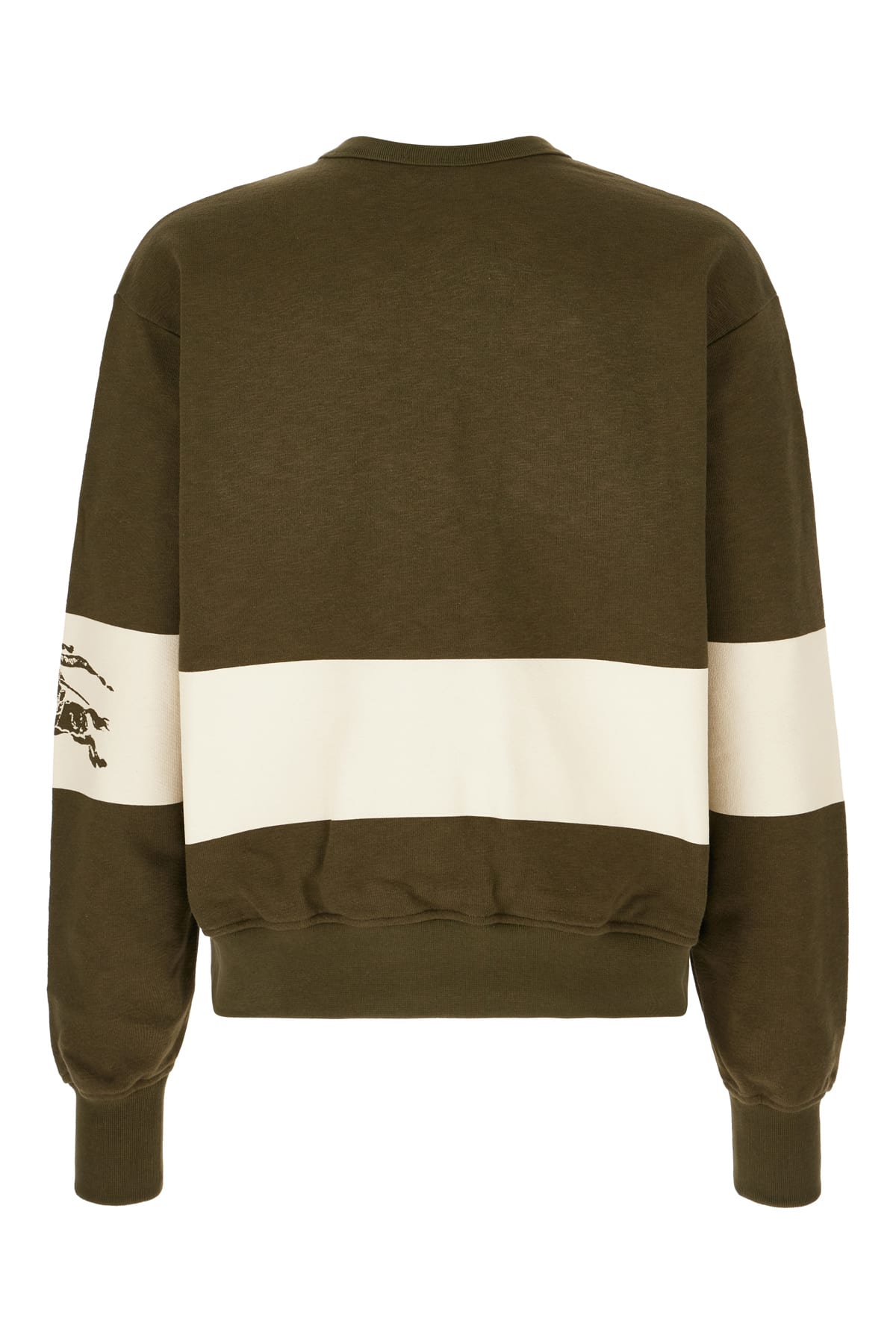 Shop Burberry Two-tone Cotton Oversize Sweatshirt In Loch